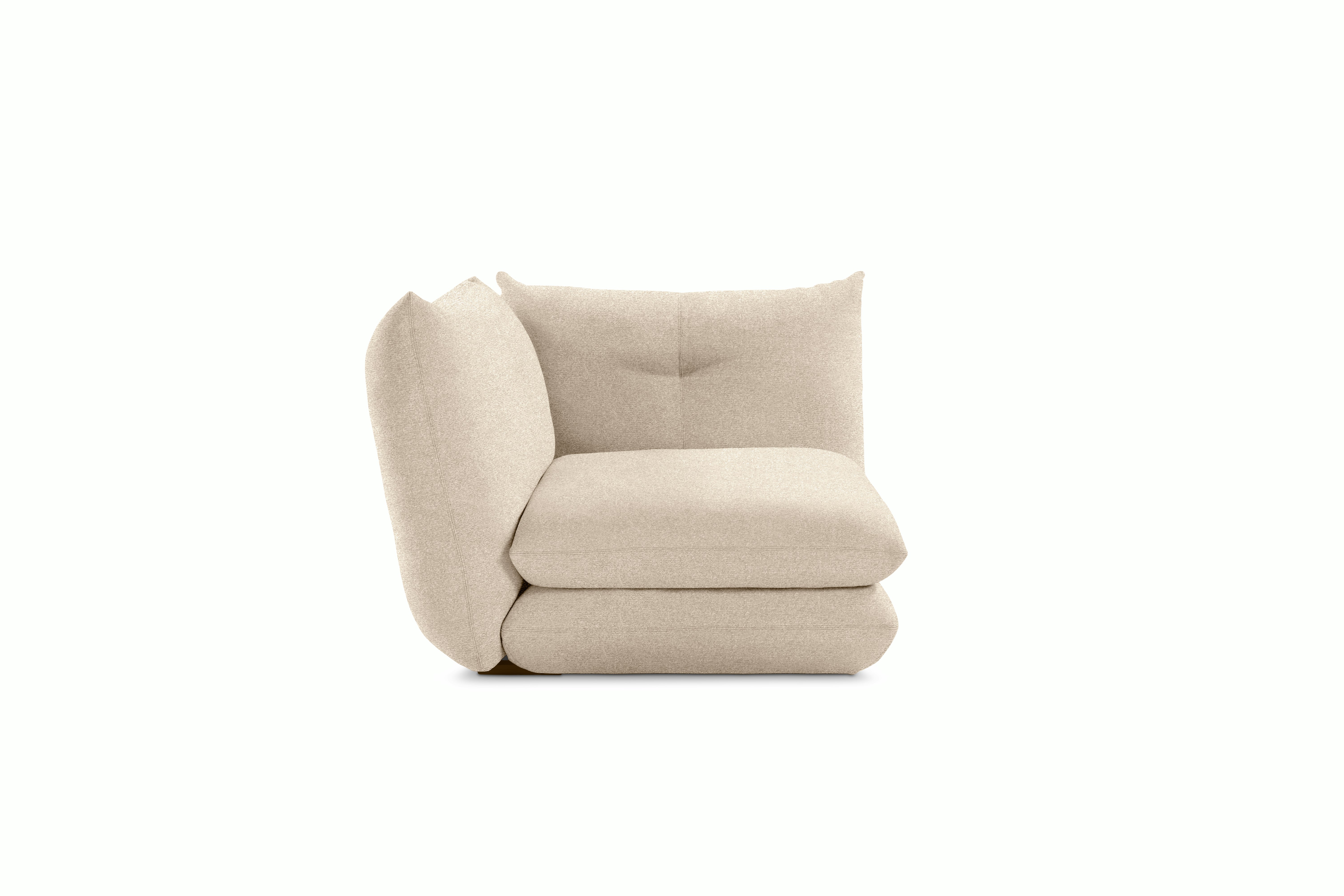 Pillo Corner Seat Module  - Standard or Deep Iseo  Light Grey