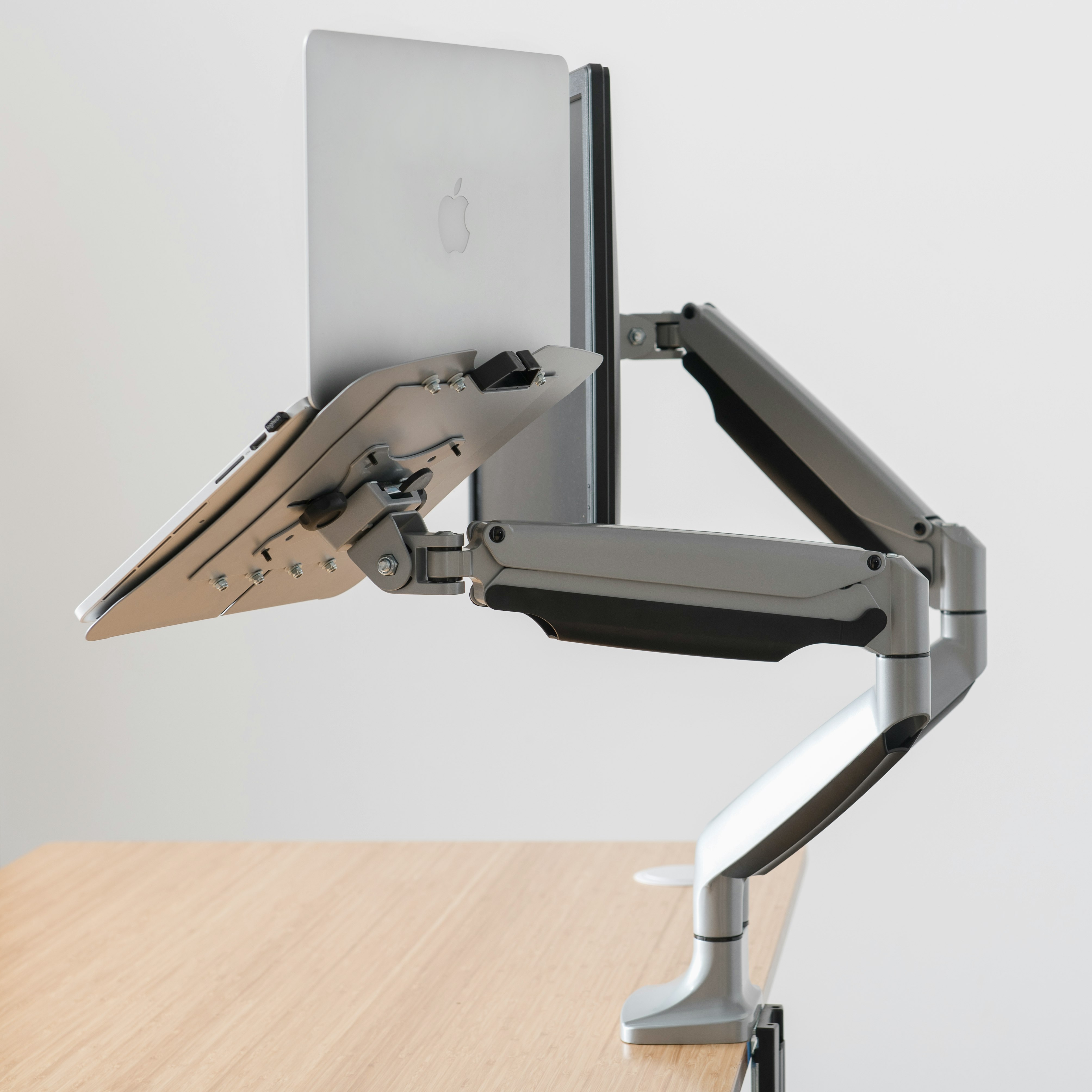 Jarvis Dual Monitor Arm with Laptop Tray