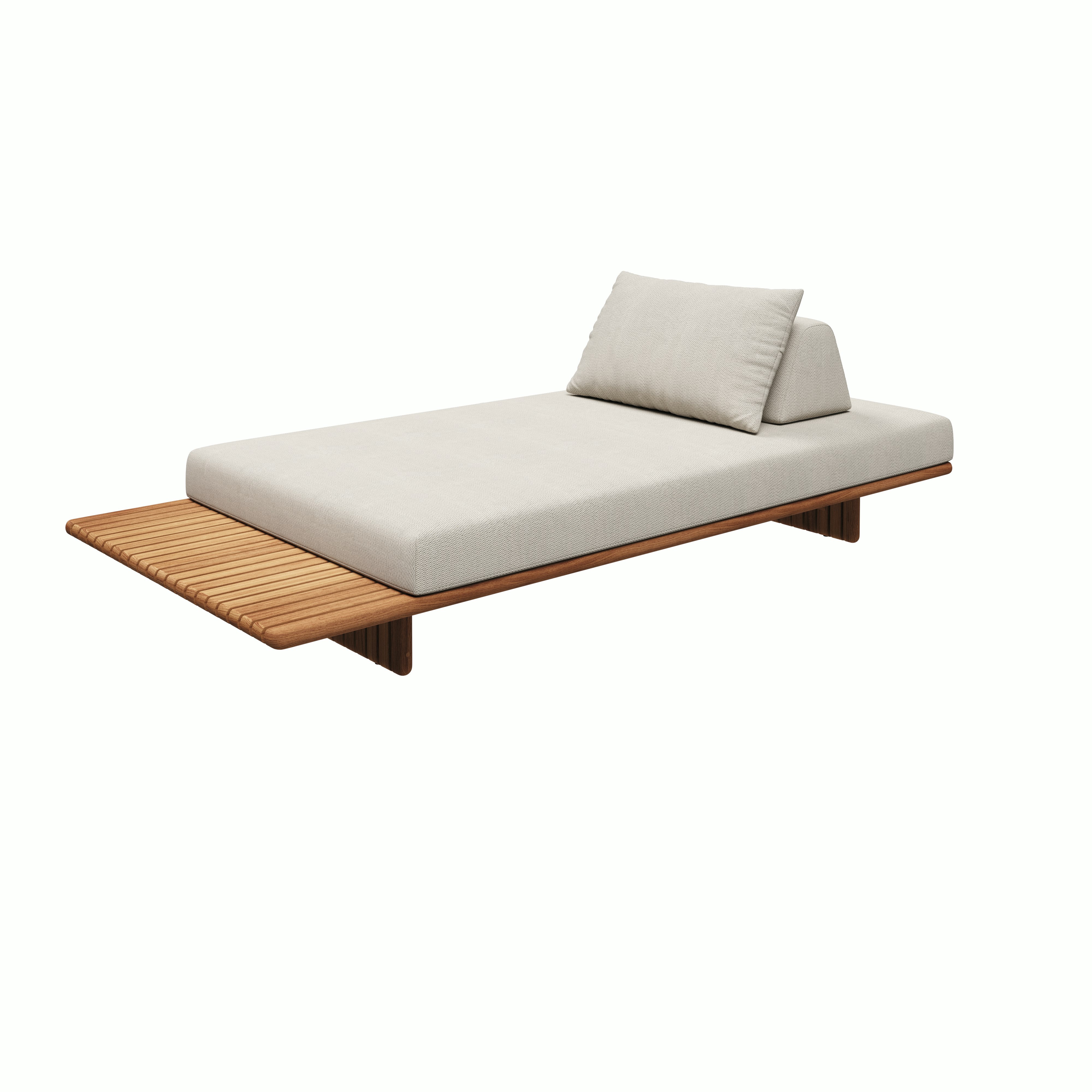 Deck Outdoor Large Seating Unit - Lopi Marble,  103",  Teak"