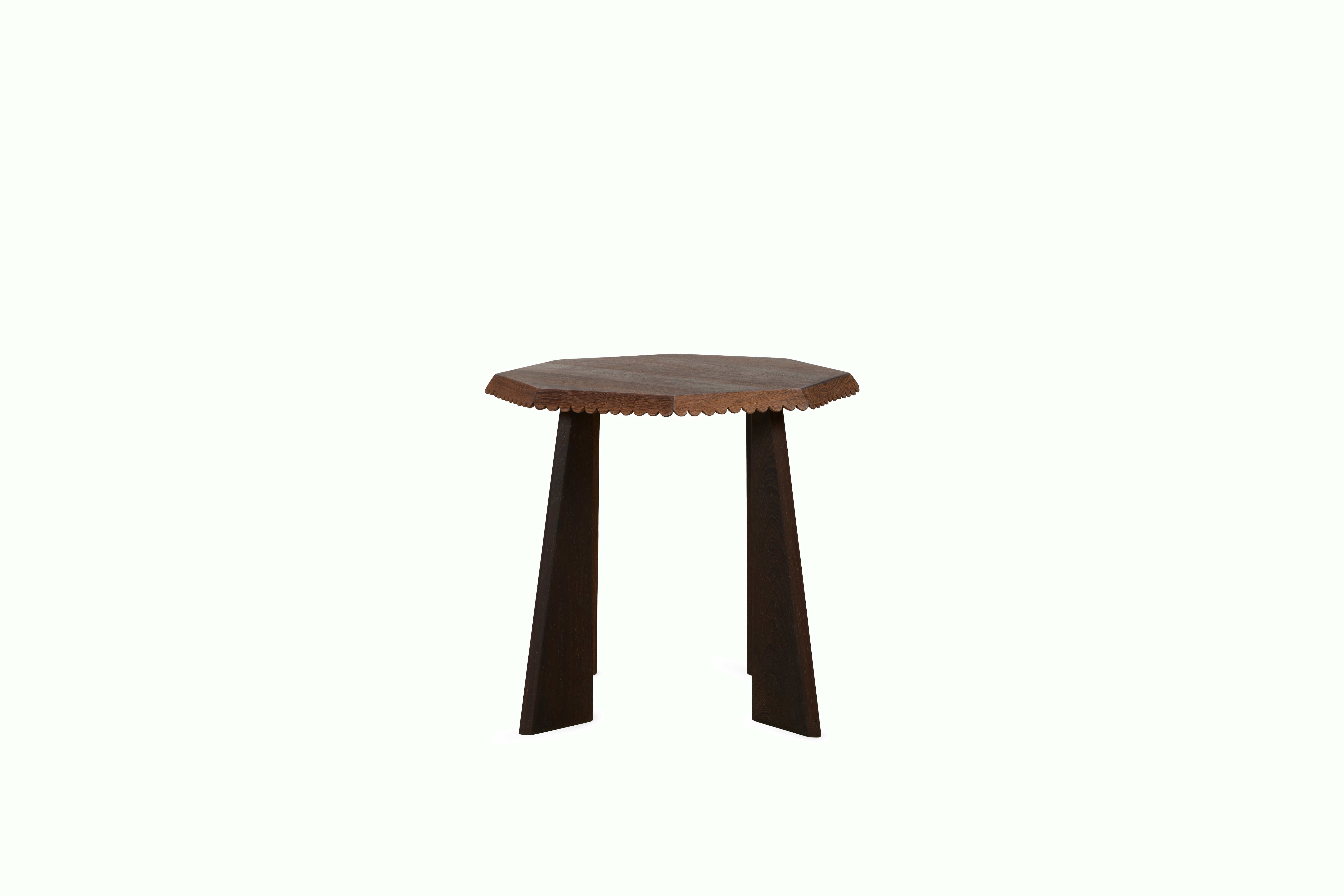 Lesire High Side Table - Panga Panga Wood