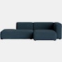 Mags One-Arm Sectional - Right, Pecora, Blue
