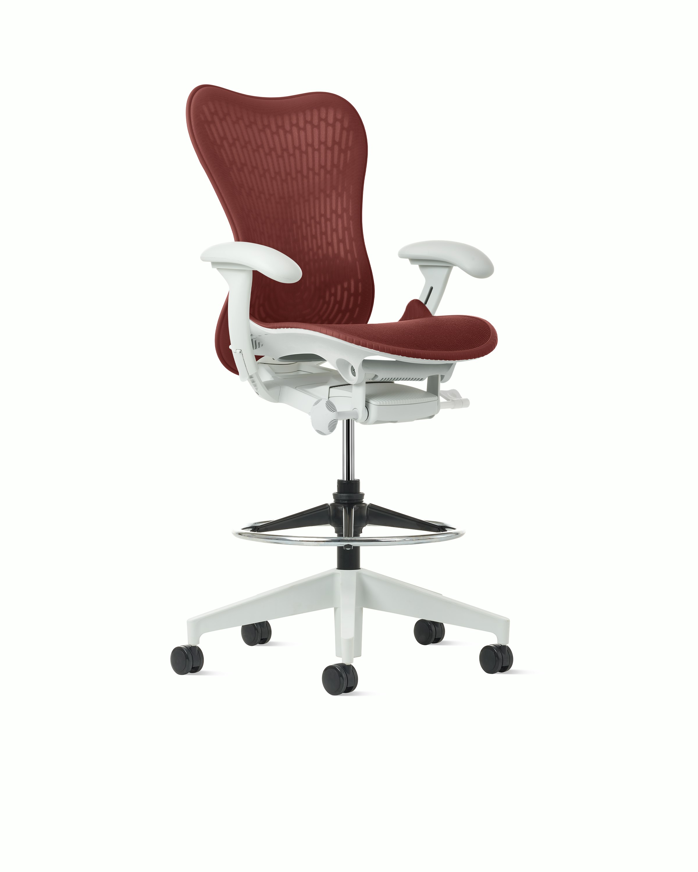 Mirra 2 Stool in Alpine with Cordovan Suspension and Fixed seat