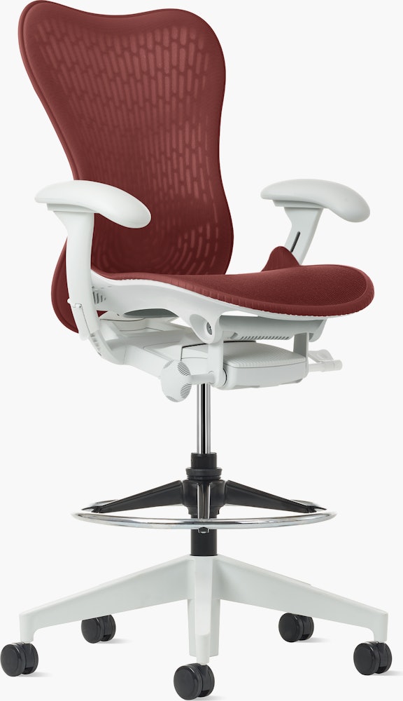 Mirra 2 Stool in Alpine with Cordovan Suspension and Fixed seat