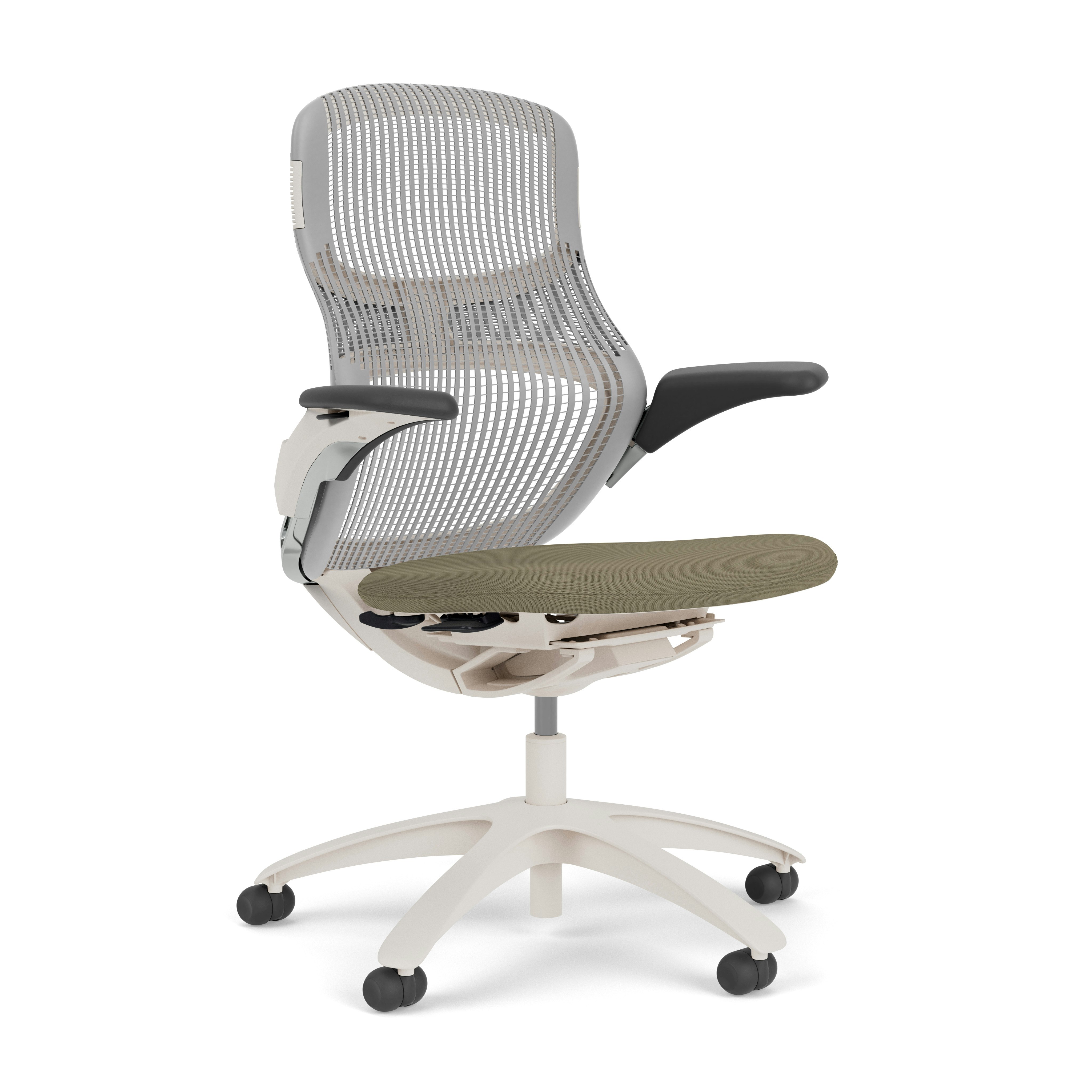 Generation Chair - Light, Height Adjustable, Pebble, Generation, Desert, Plastic Standard, Hard Wheel