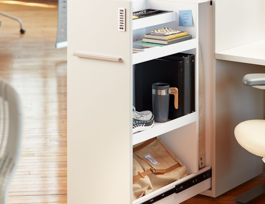 Anchor Slide Out Tower with Adjustable Shelves Interior Acoustic Solution Anchor Filzfelt Marc Krusin Personal Storage Sapper efficient planning keypad lock tone tools