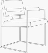 Milo Baughman 1188 Dining Chair
