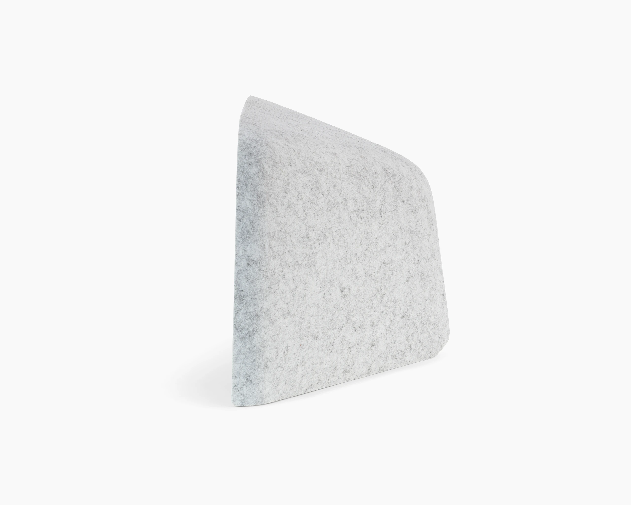 Grey OE1 Personal Hoodie, viewed from the side.