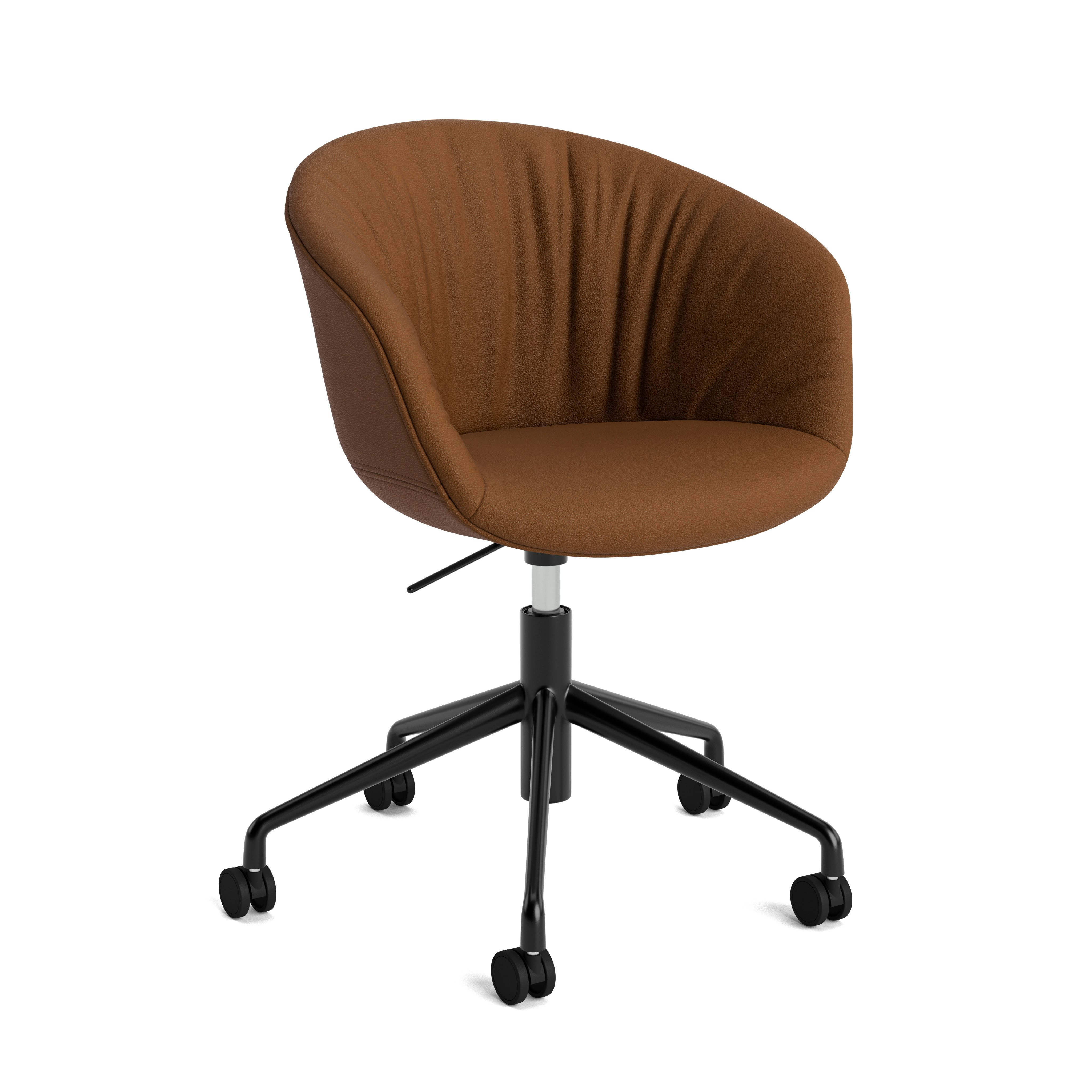 AAC 53 Soft Uph Task Armchair - Prone Leather, Ledge - Black