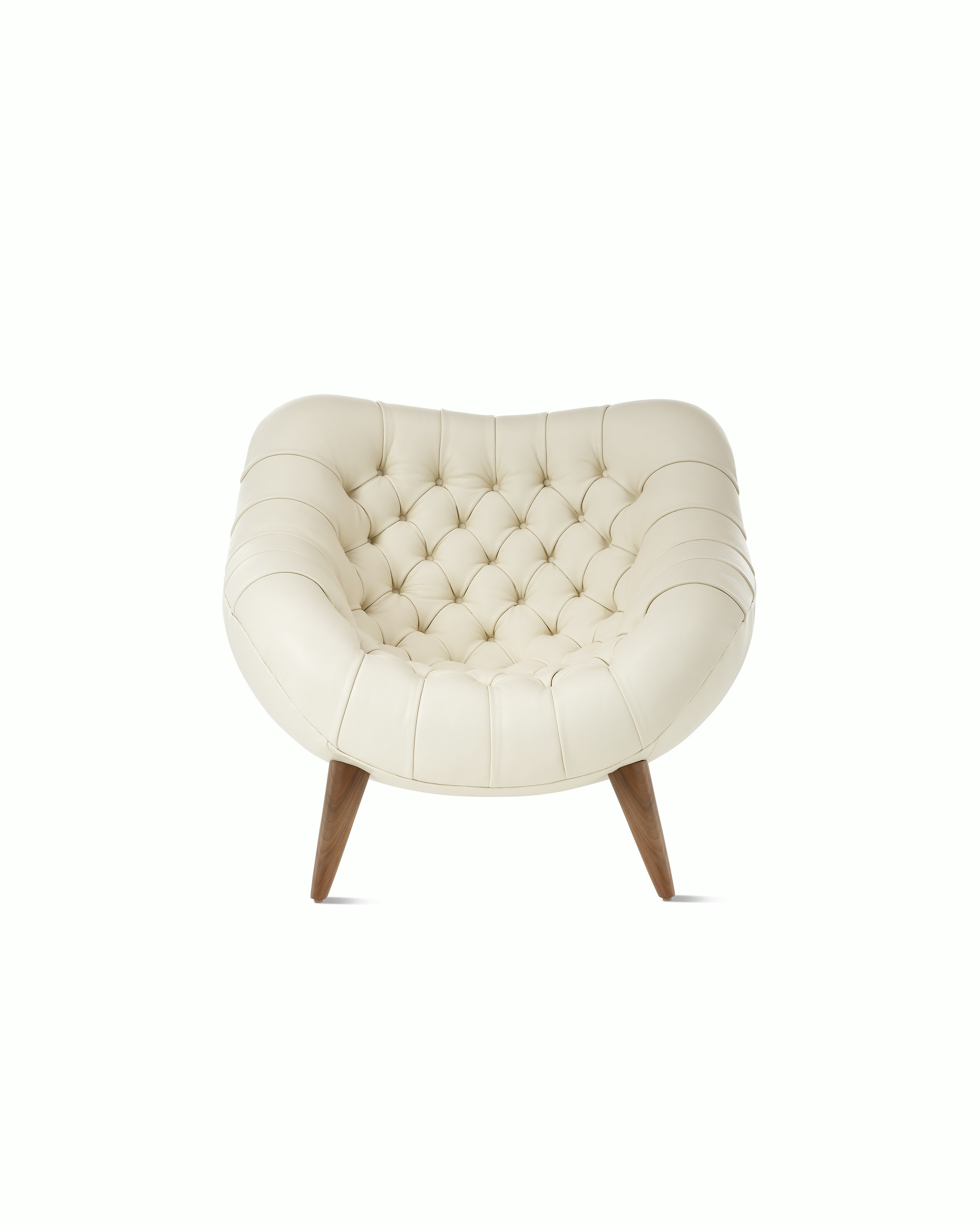 Rohde Easy Chair in ivory front view.