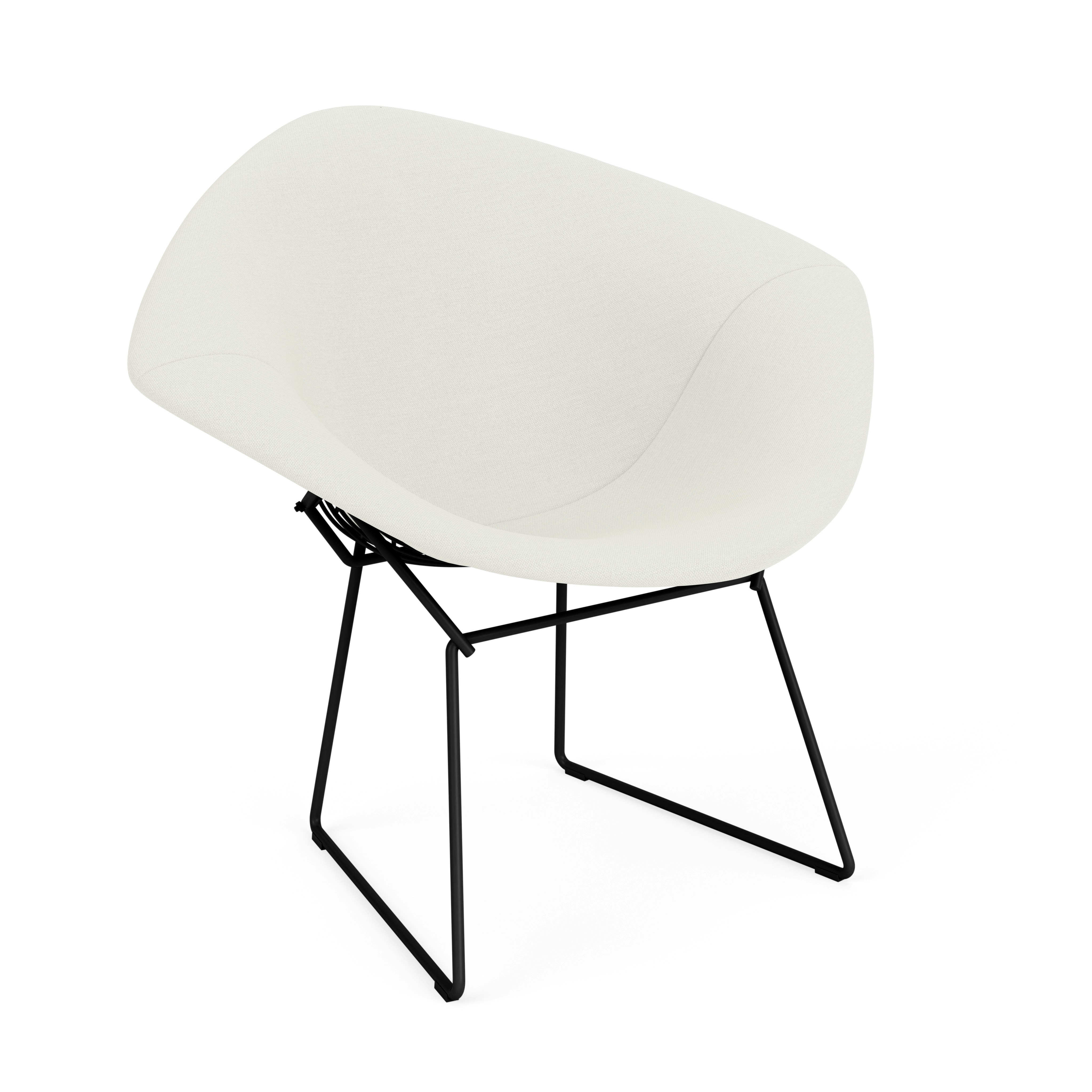 Bertoia Diamond Chair, Black, Full Cover, Hourglass, Air