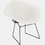 Bertoia Diamond Chair, Black, Full Cover, Hourglass, Air