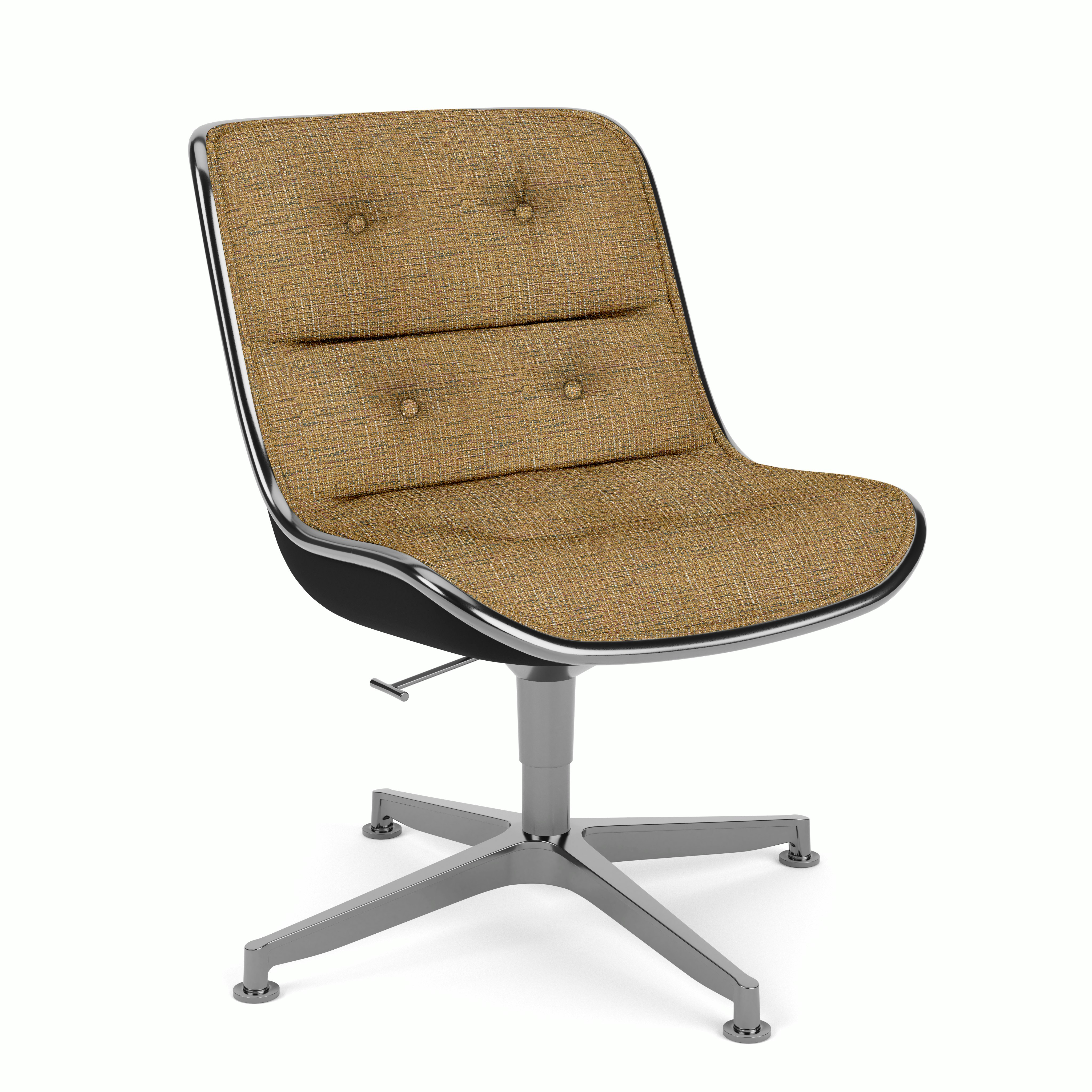 Pollock Executive Side Chair - 4 Star,  Polished Aluminum,  Diva,  Starlet