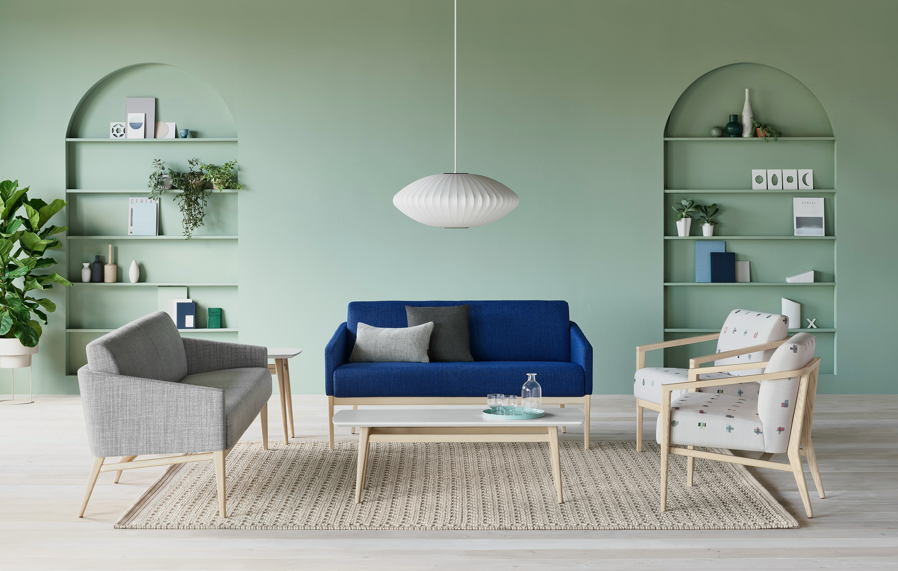 Environment view of the Palisade Collection featuring Palisade Lounge seating.