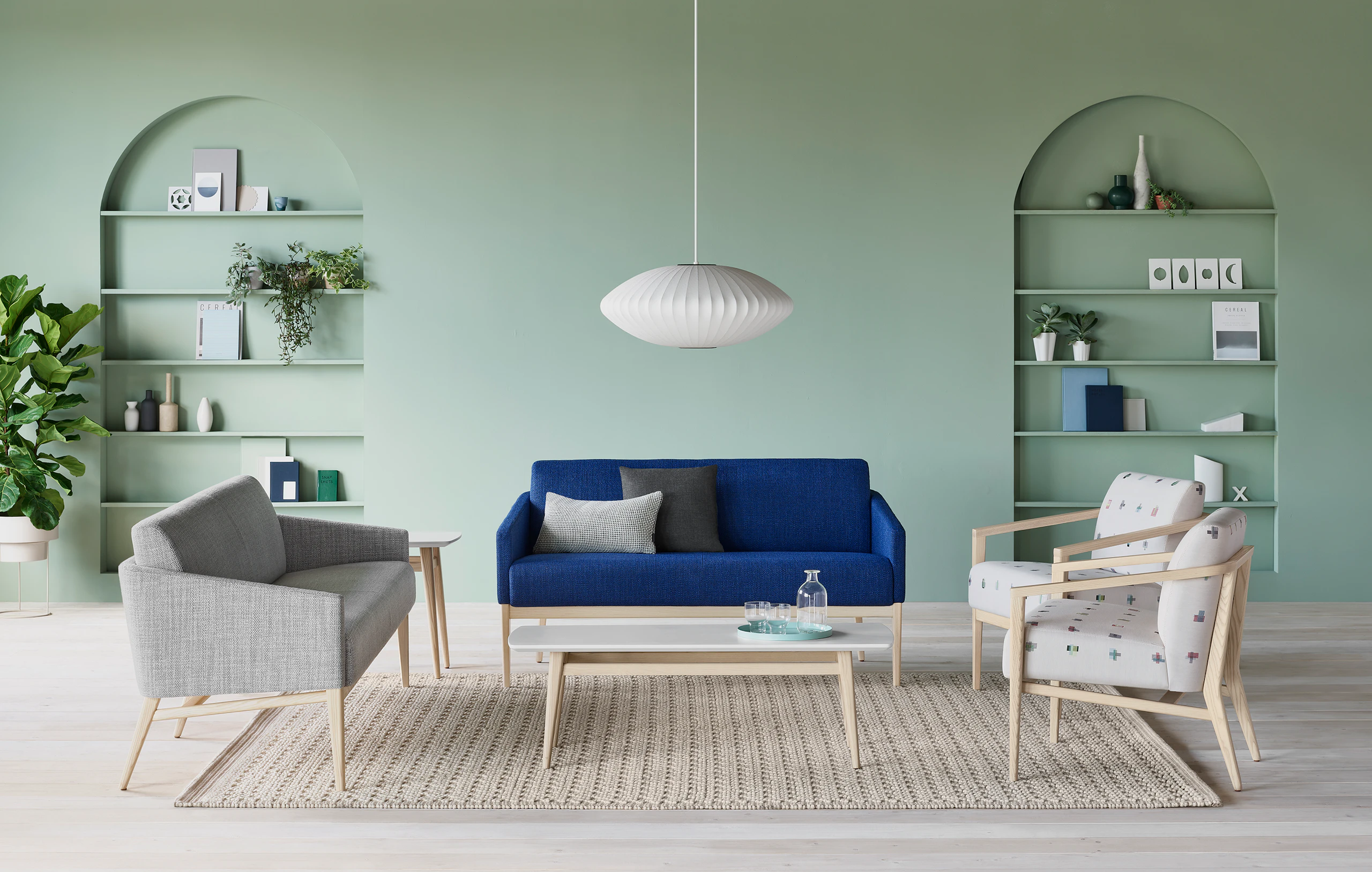 Environment view of the Palisade Collection featuring Palisade Lounge seating.