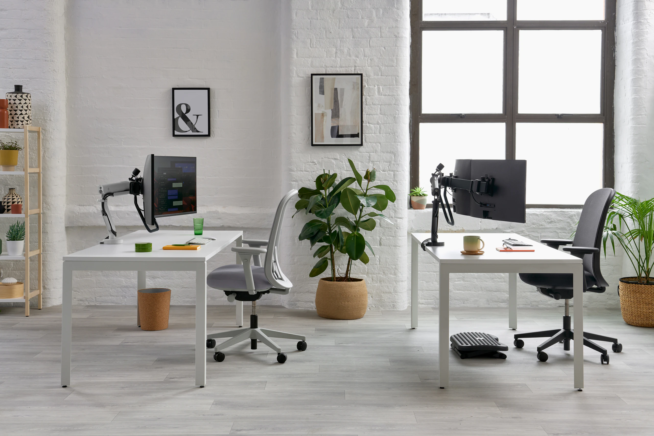 Dual and triple Flo X set up, viewed from the side