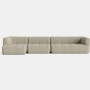 Quilton Sectional Chaise - Left with Armless Narrow