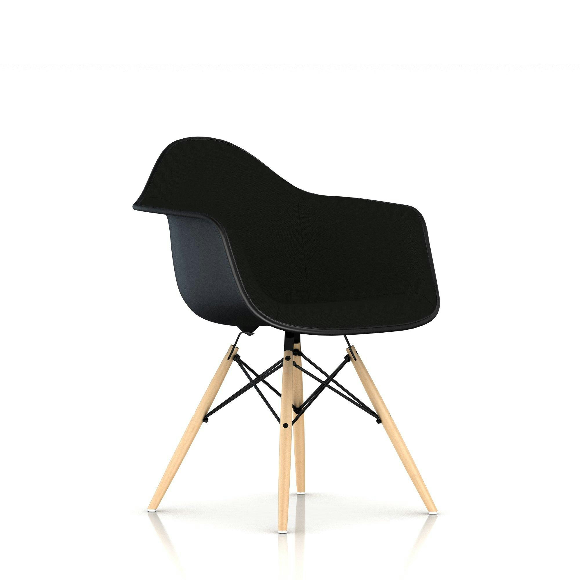 eames upholstered molded plastic chair