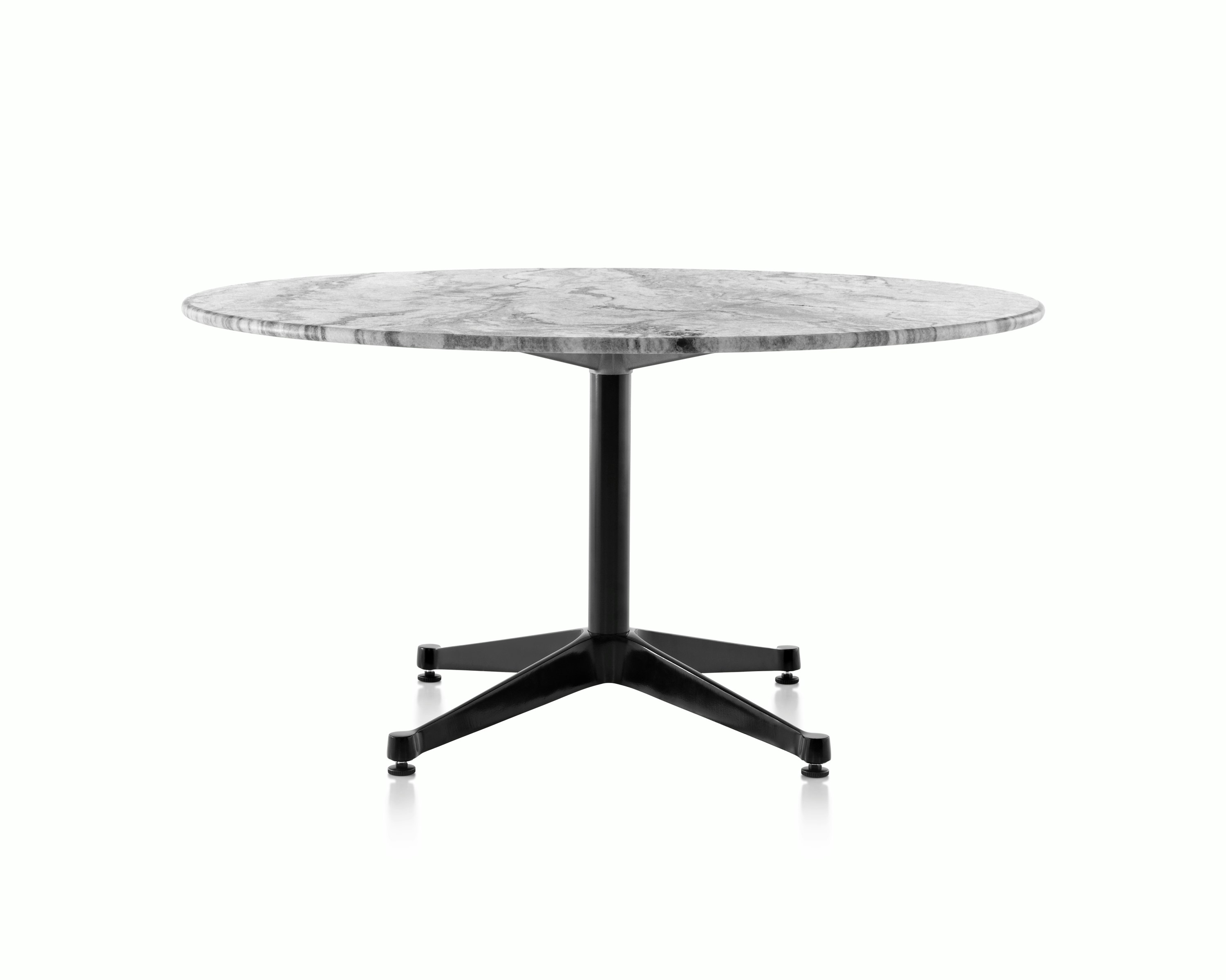 Eames Round Table Outdoor, Contract Base, Stone Top