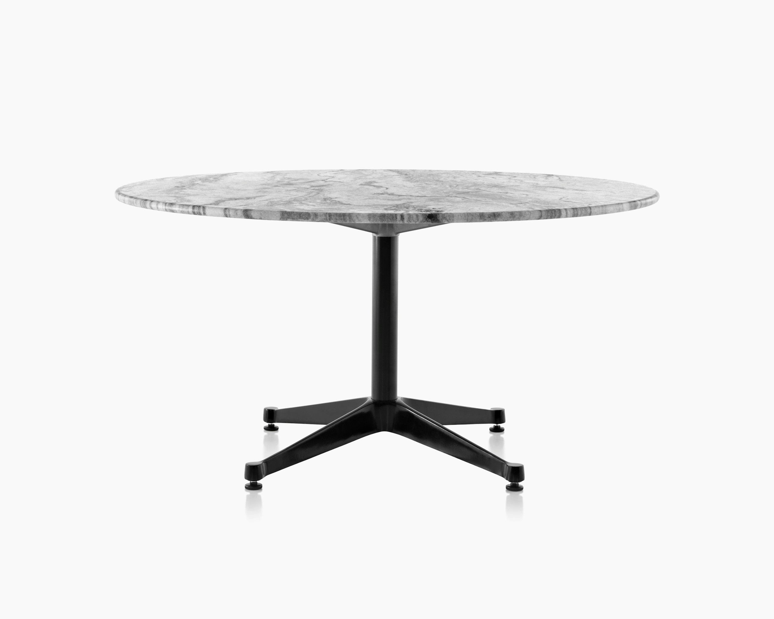 Eames Round Table Outdoor, Contract Base, Stone Top