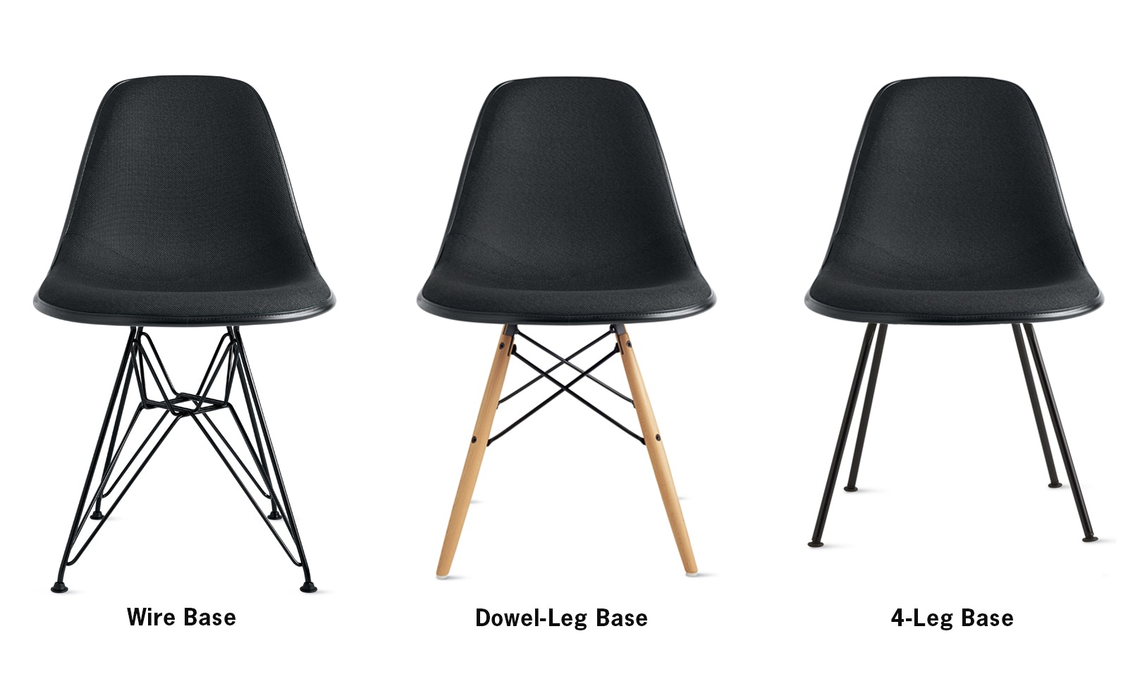 Eames Upholstered Molded Fiberglass Side Chair