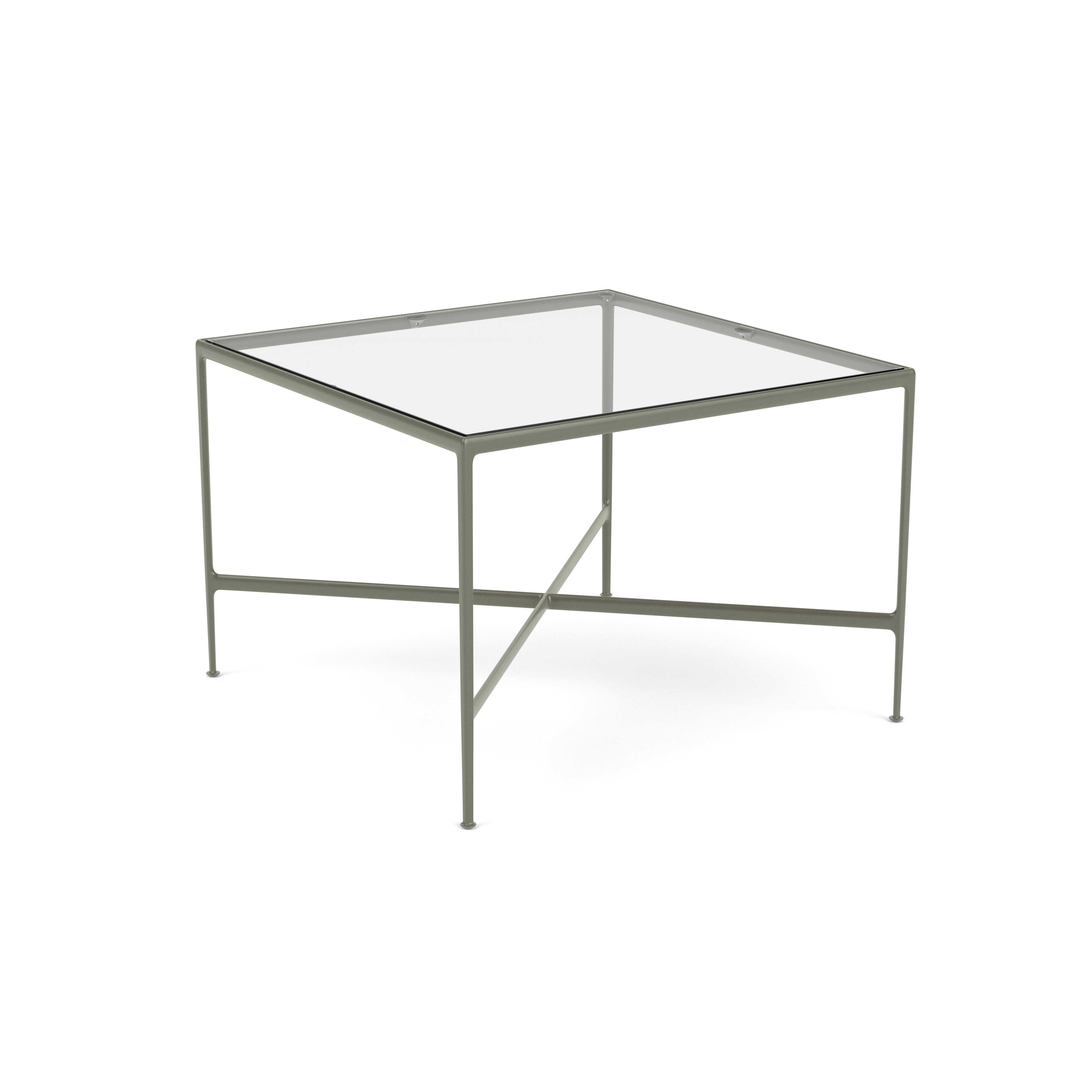 1966 High Table - Bar Height, 60" x 60"", Clear Glass, Light Bronze"