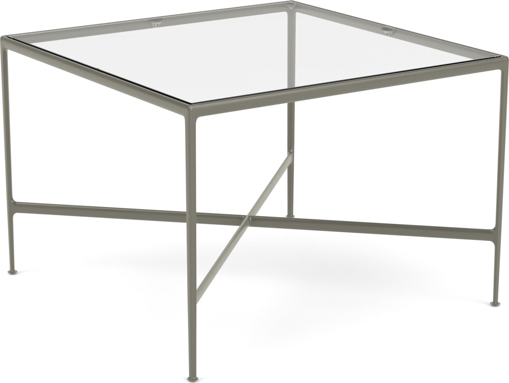1966 High Table - Bar Height, 60" x 60"", Clear Glass, Light Bronze"