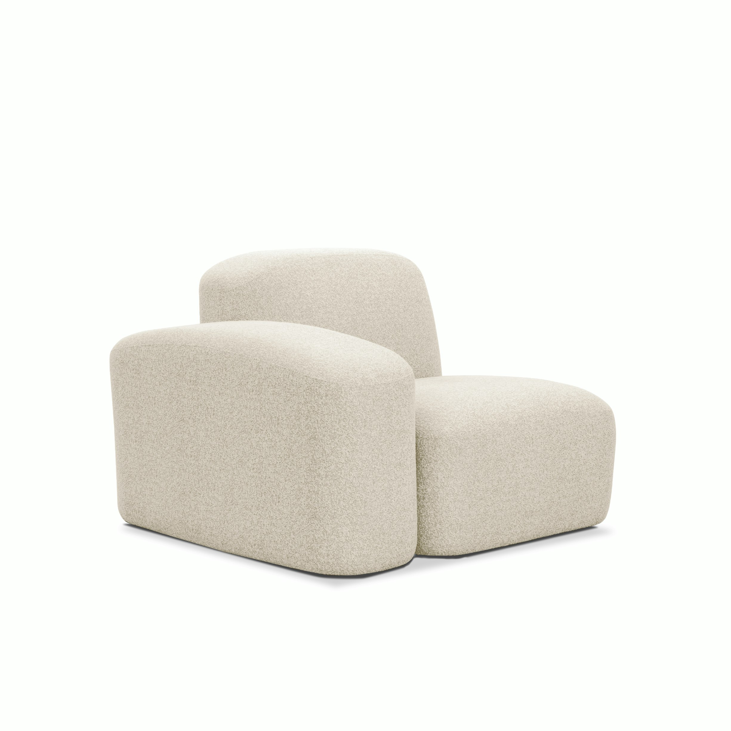 Muse Outdoor One Arm Single Seat - Left Arm Facing, Collaroy Static