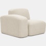 Muse Outdoor One Arm Single Seat - Left Arm Facing, Collaroy Static