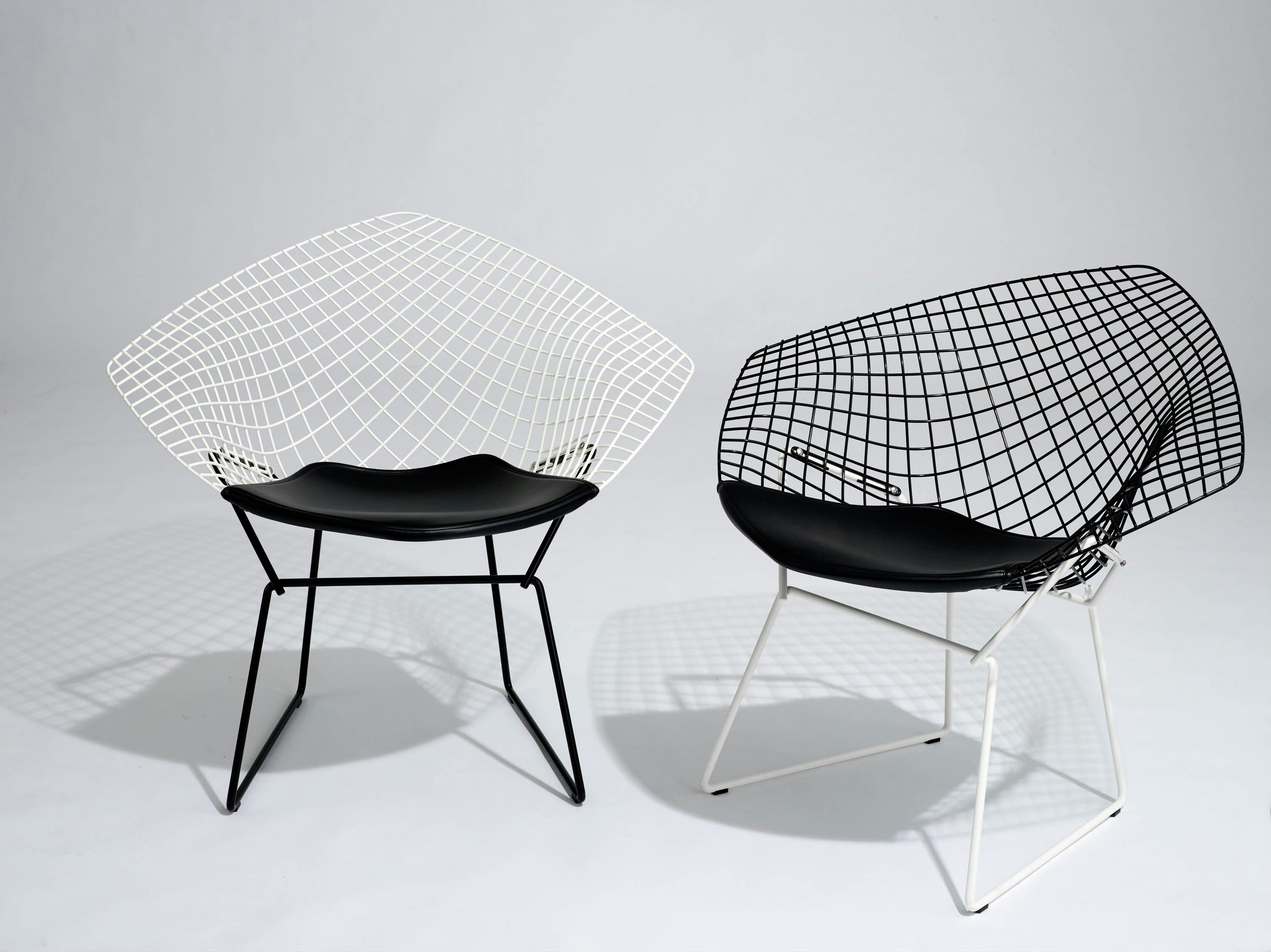 Bertoia Two-Toned Diamond Lounge Chair
