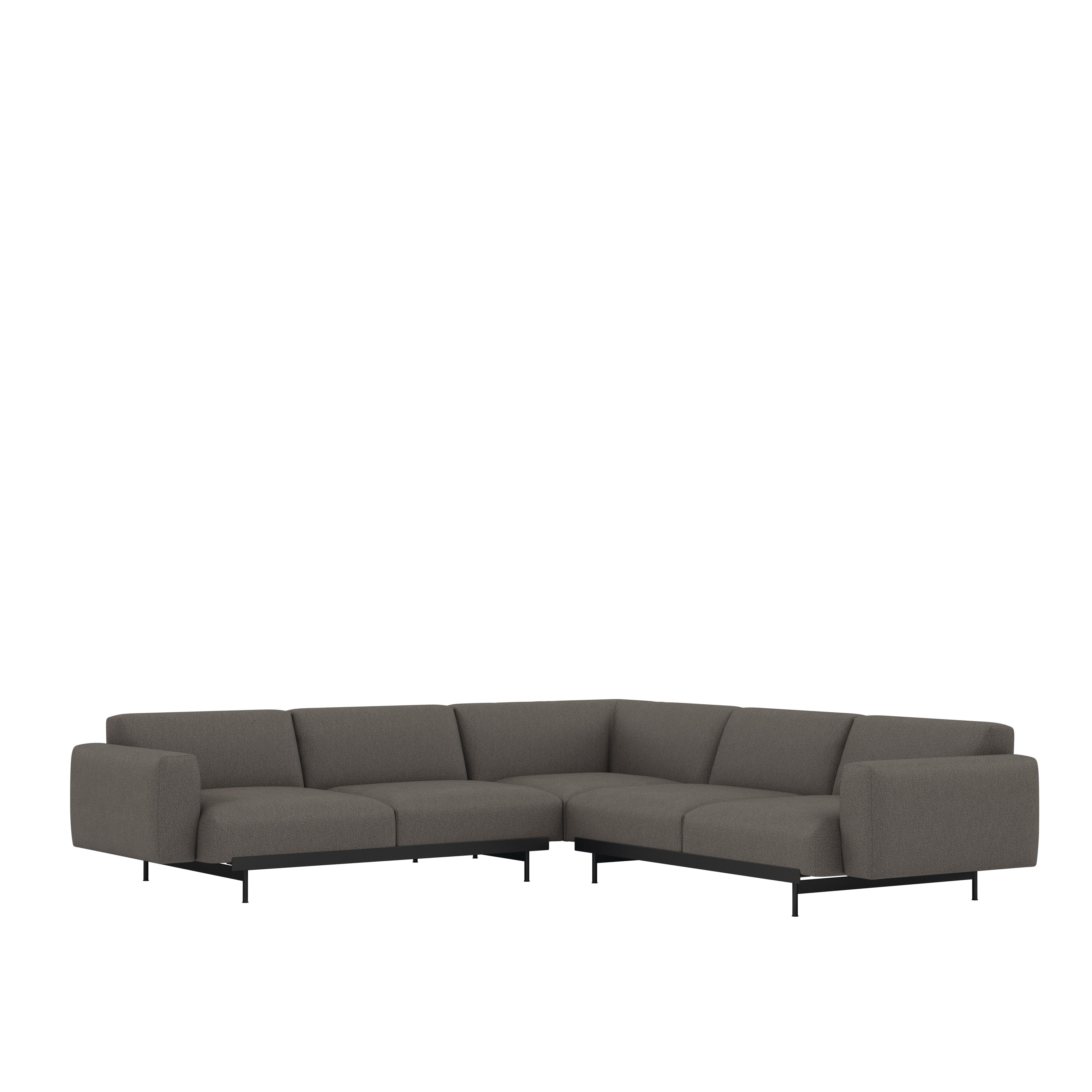 In Situ Corner Sectional, Clay, 09-Ash, Black