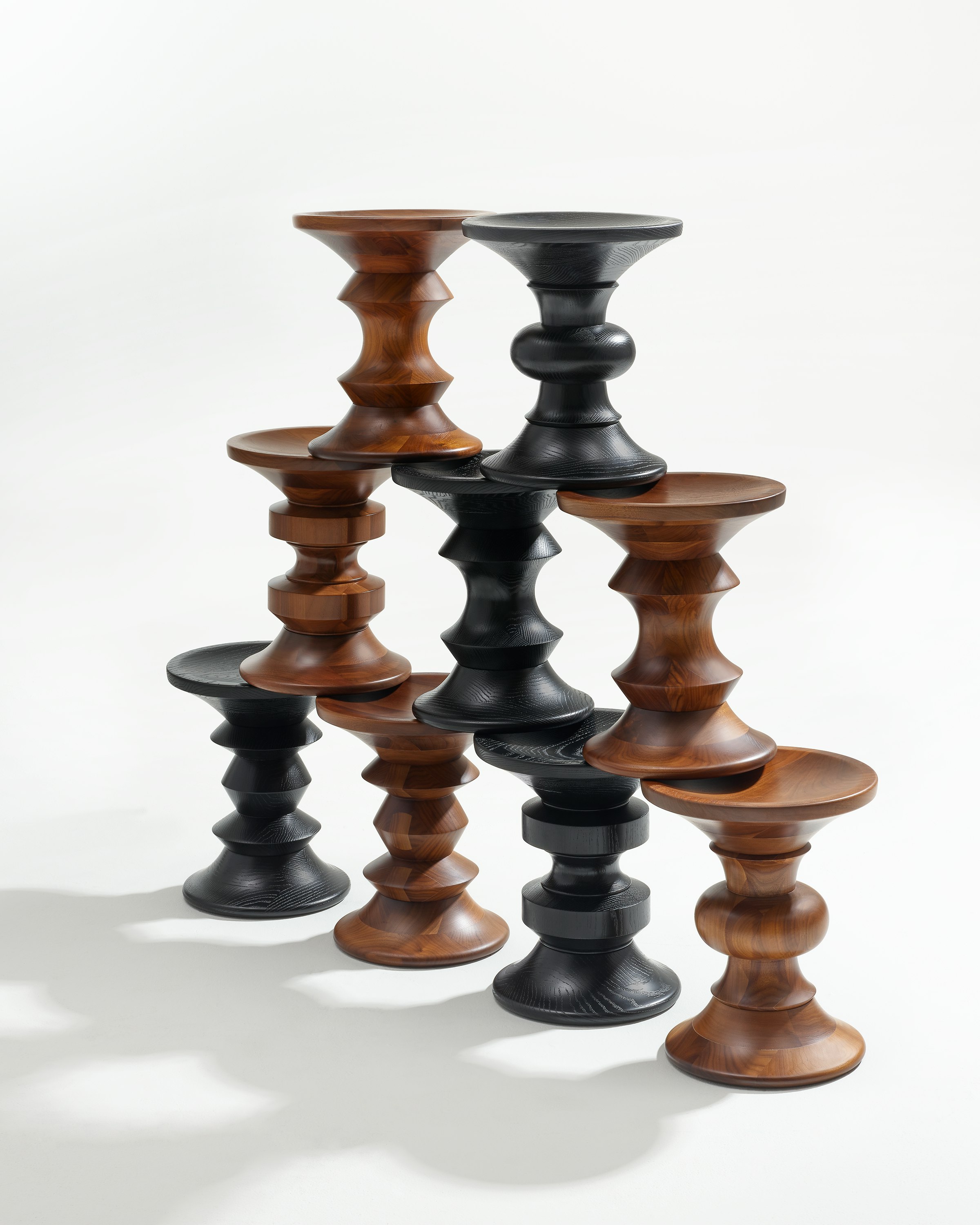Eames Walnut Stool