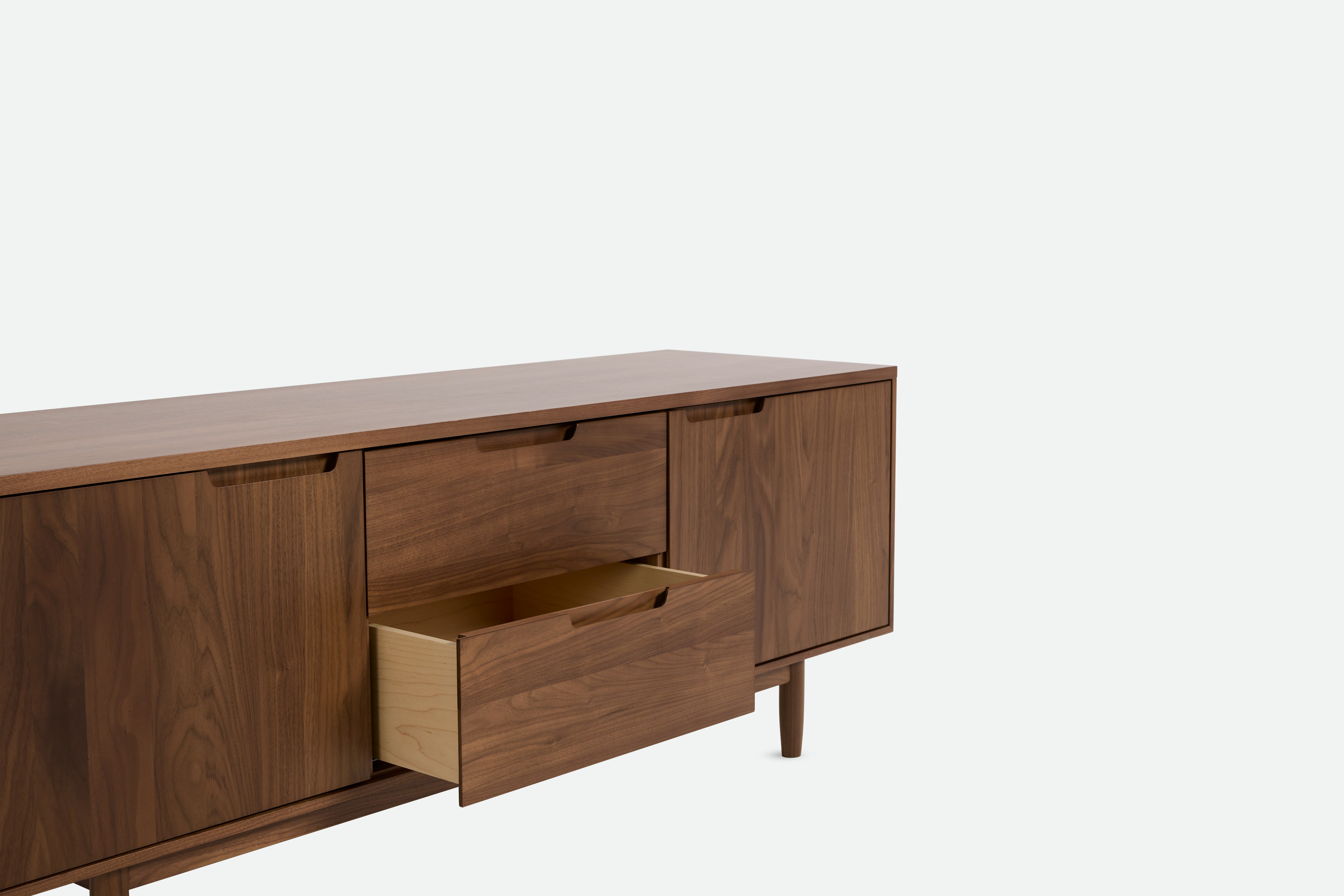Raleigh Media Unit -60 in, Walnut