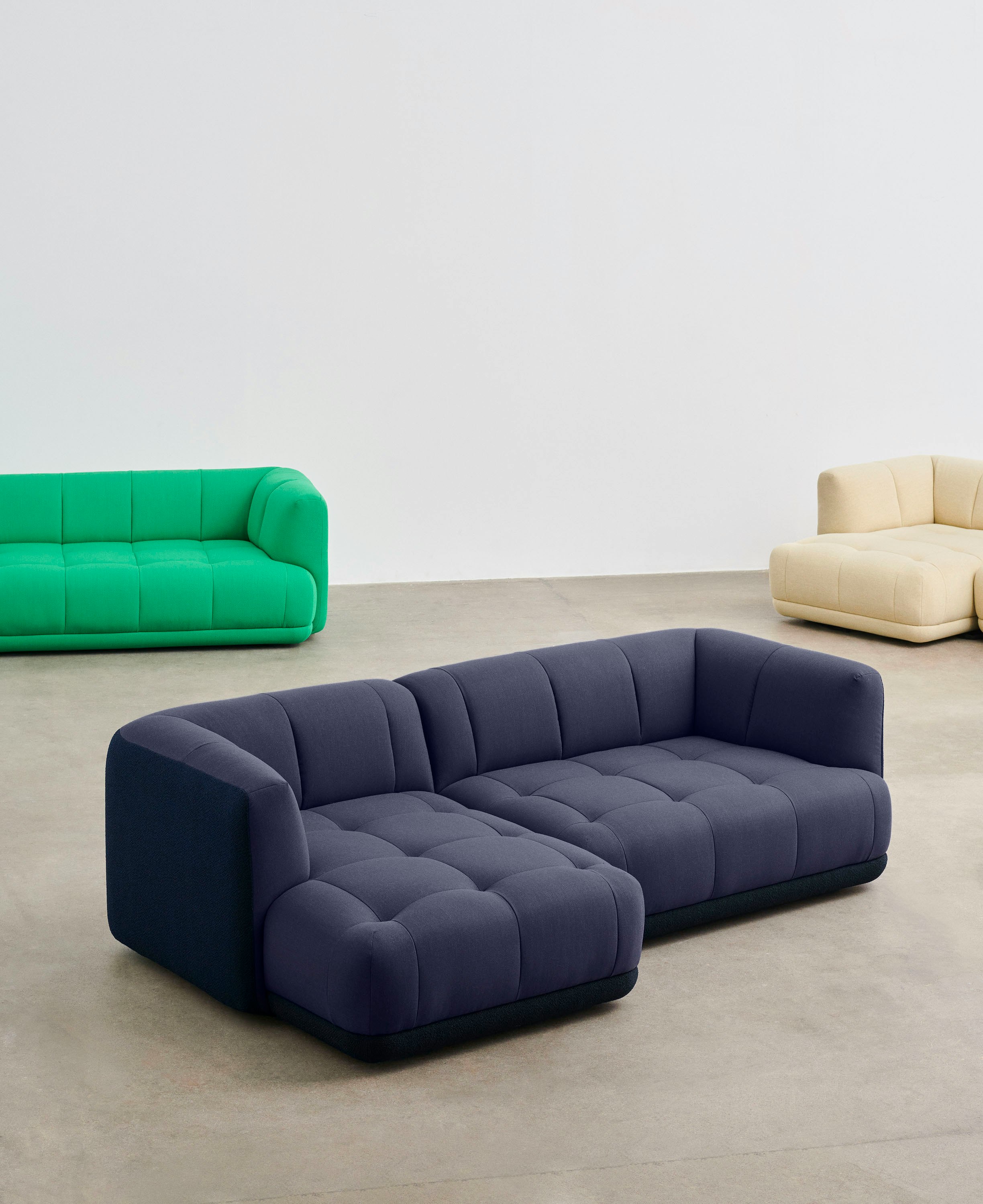 An assortment of Quilton Sofas and Sectionals.