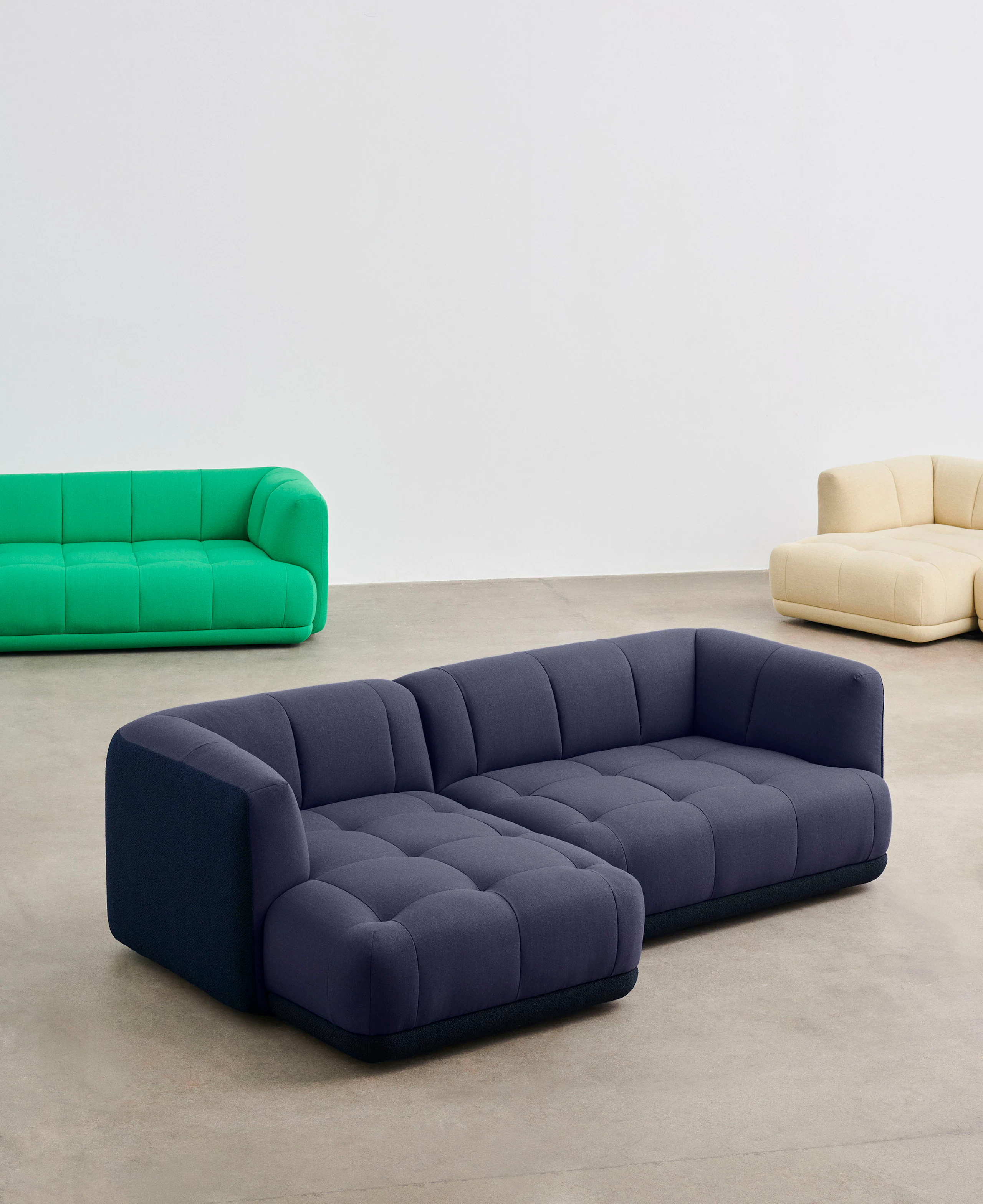 An assortment of Quilton Sofas and Sectionals.