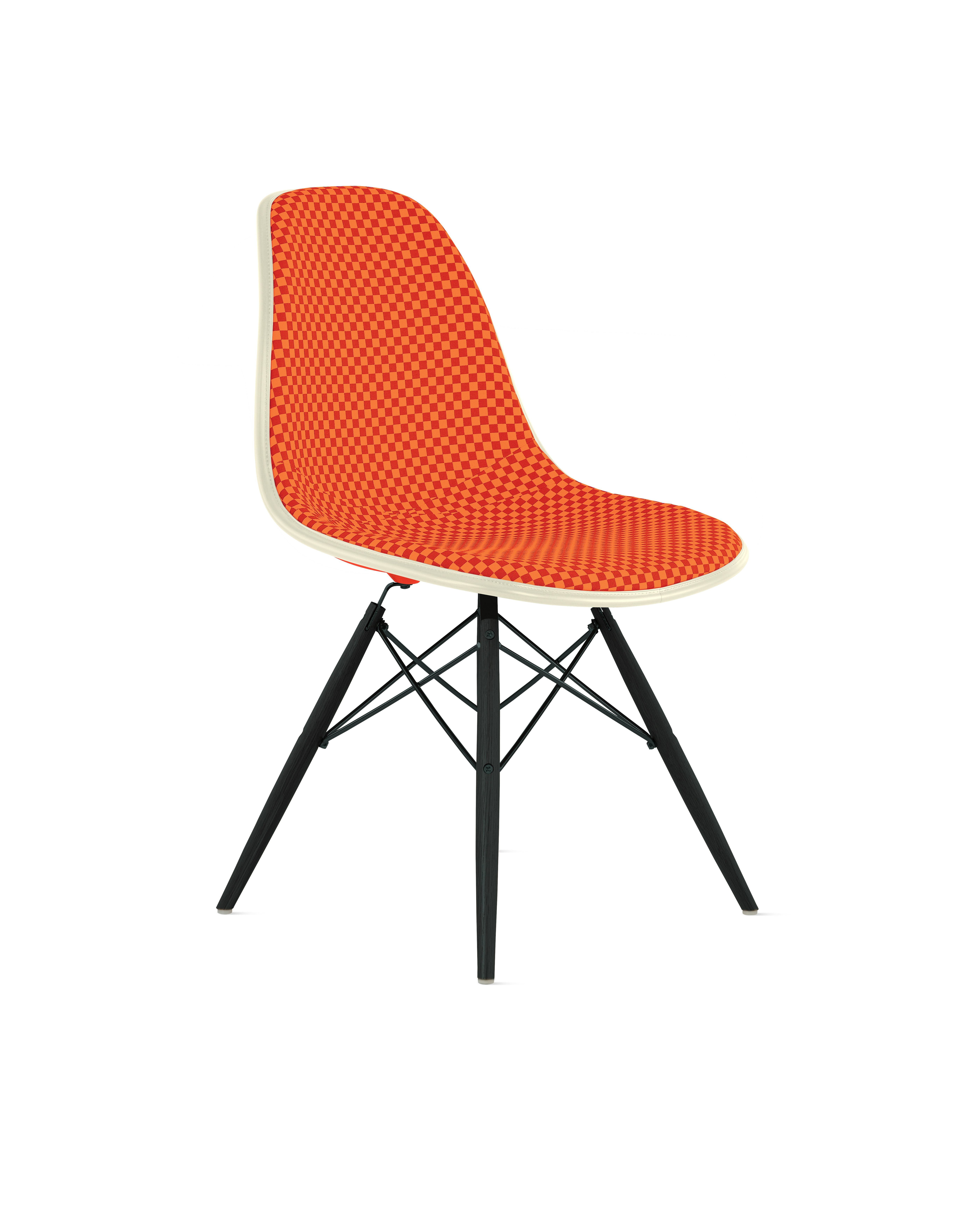 Eames Upholstered Molded Plastic Side Chair