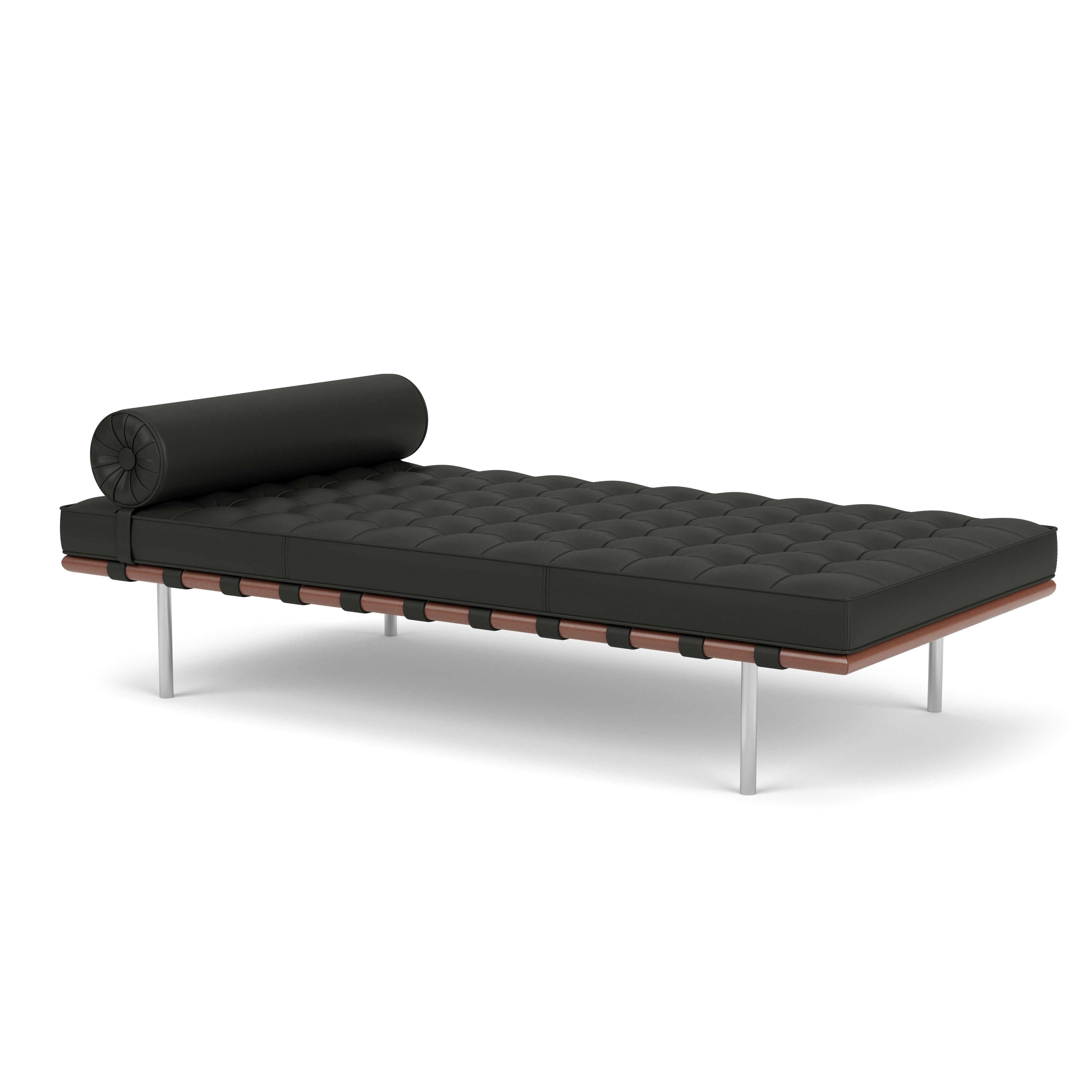 Barcelona CouchBarcelona Couch -  Standard,  Acqua Leather,  Black Sea, Matching Straps