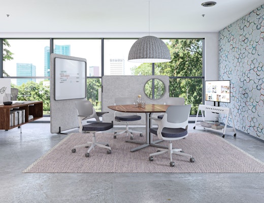 Inlet Screens by Knoll Inlet Screens by Knoll Ollo with Shell Back Islands Table Horsepower