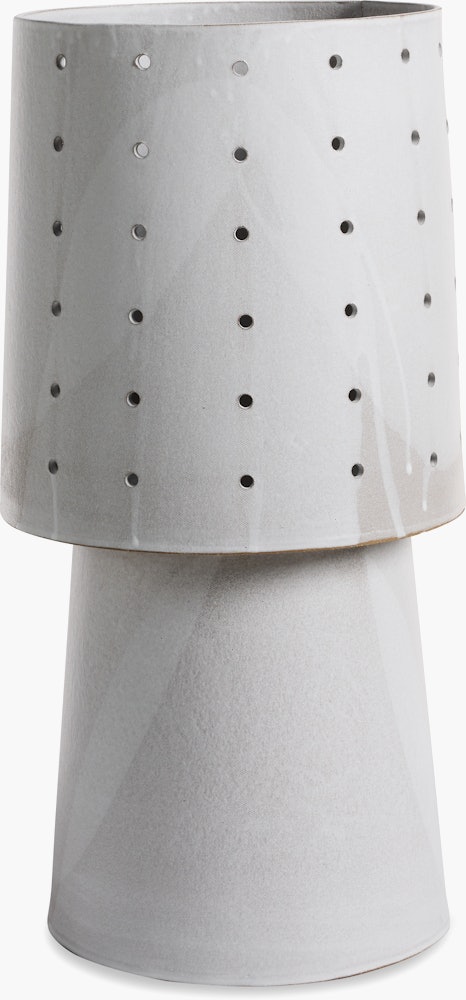 Funnel Table Lamp - Tall,  Ceramic,  Chalk