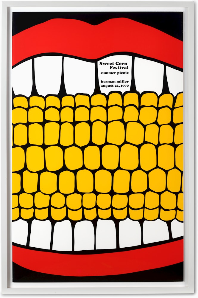 sweet corn festival サマーピクニックポスター イームズ-