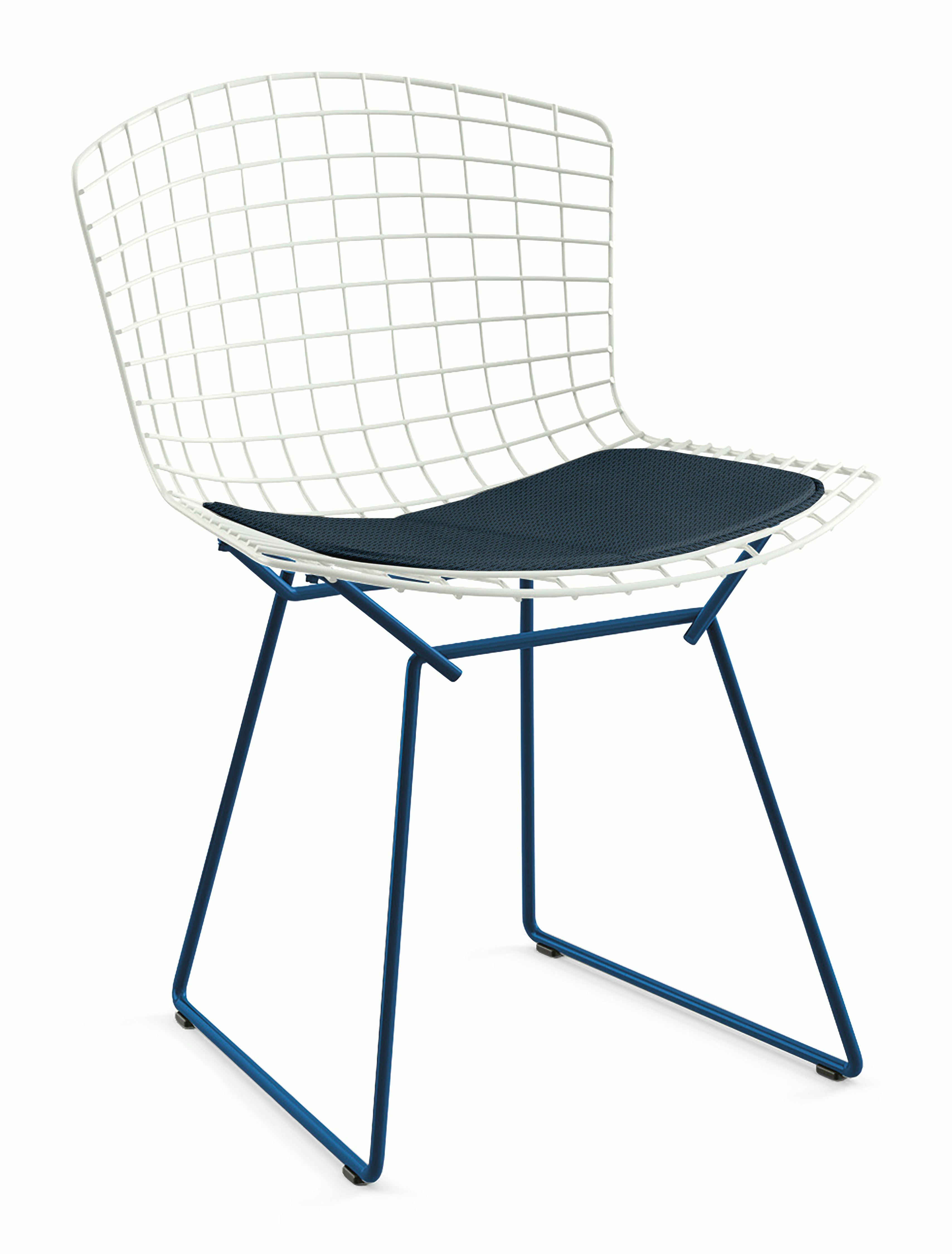 Bertoia Two-Tone Side Chair with Seat Pad