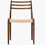 Moller Model 78 Side Chair Moller Model 78 Side Chair with Leather Seat