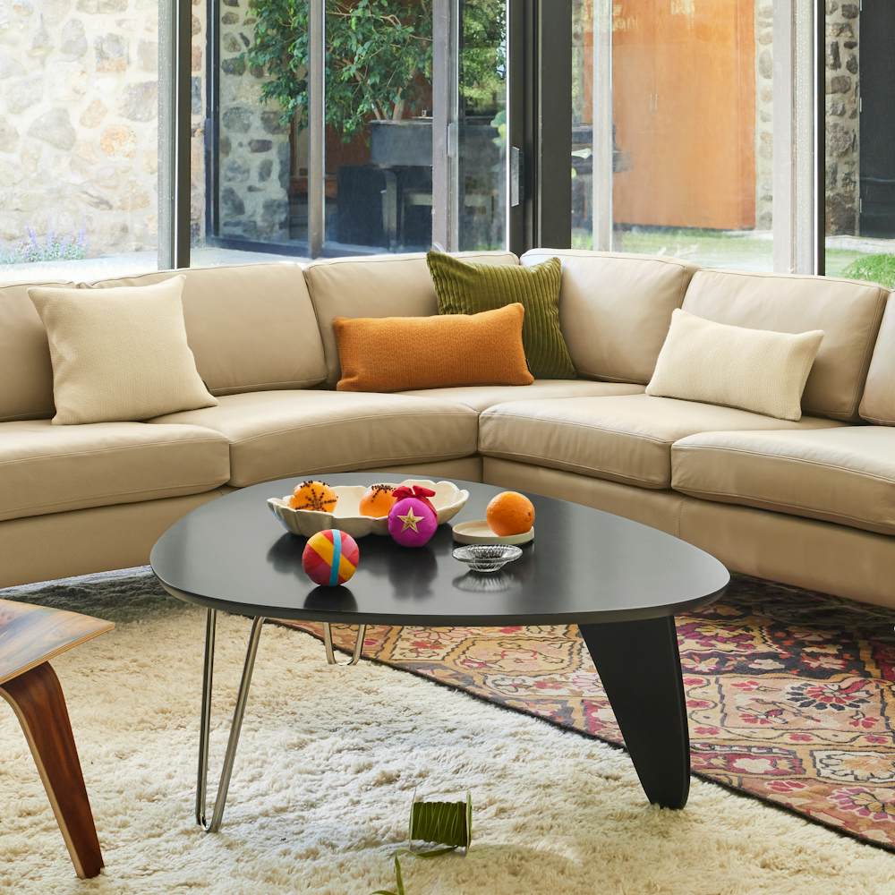 Lispenard Corner Sectional, Noguchi Rudder and Eames Plywood Lounge  (LCW)Lispenard Corner Sectional