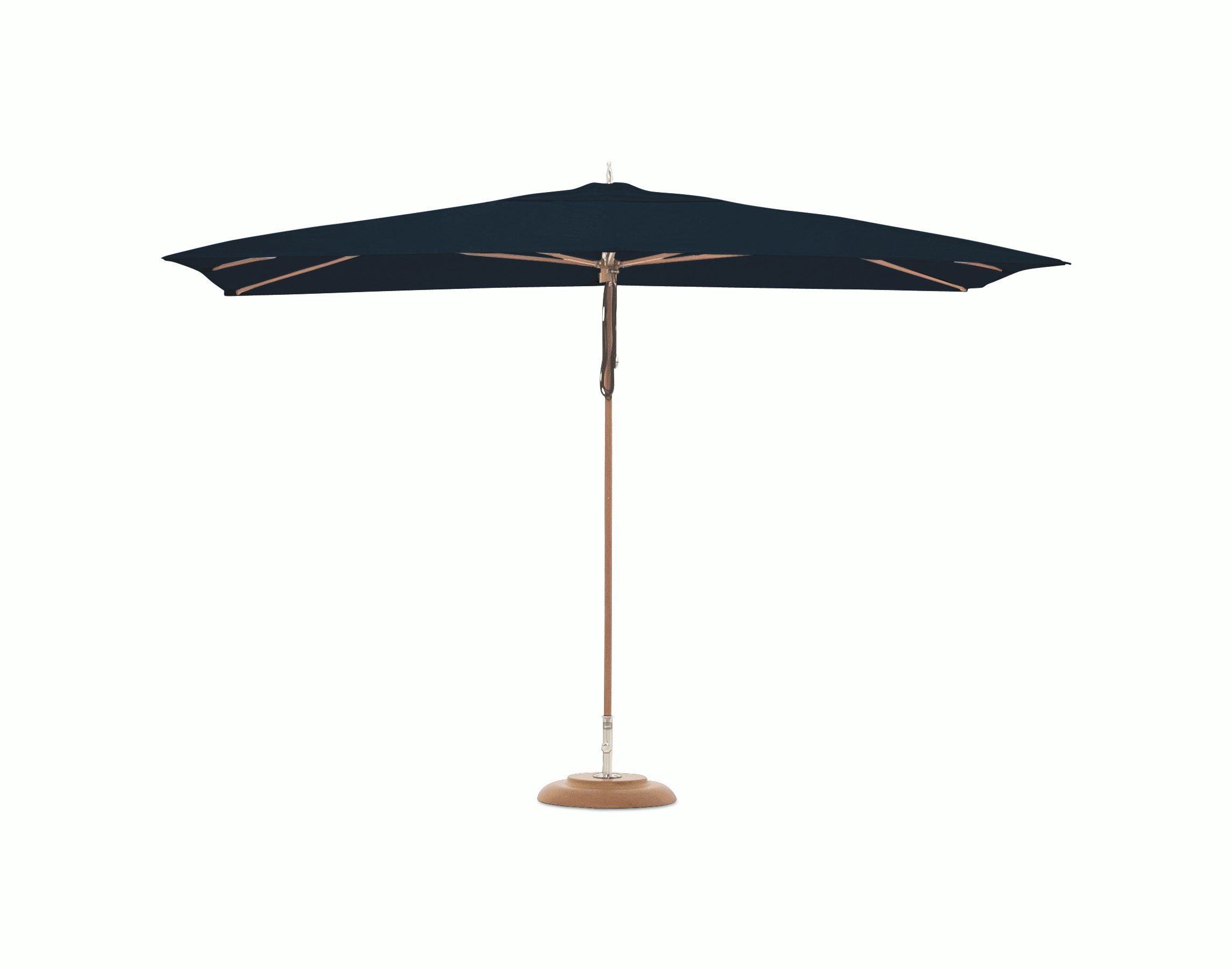 teak rectangular umbrella