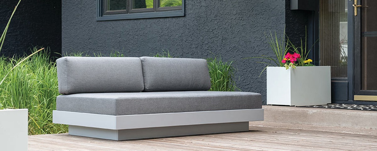 Platform One Sectional Sofa on a home outdoor deck