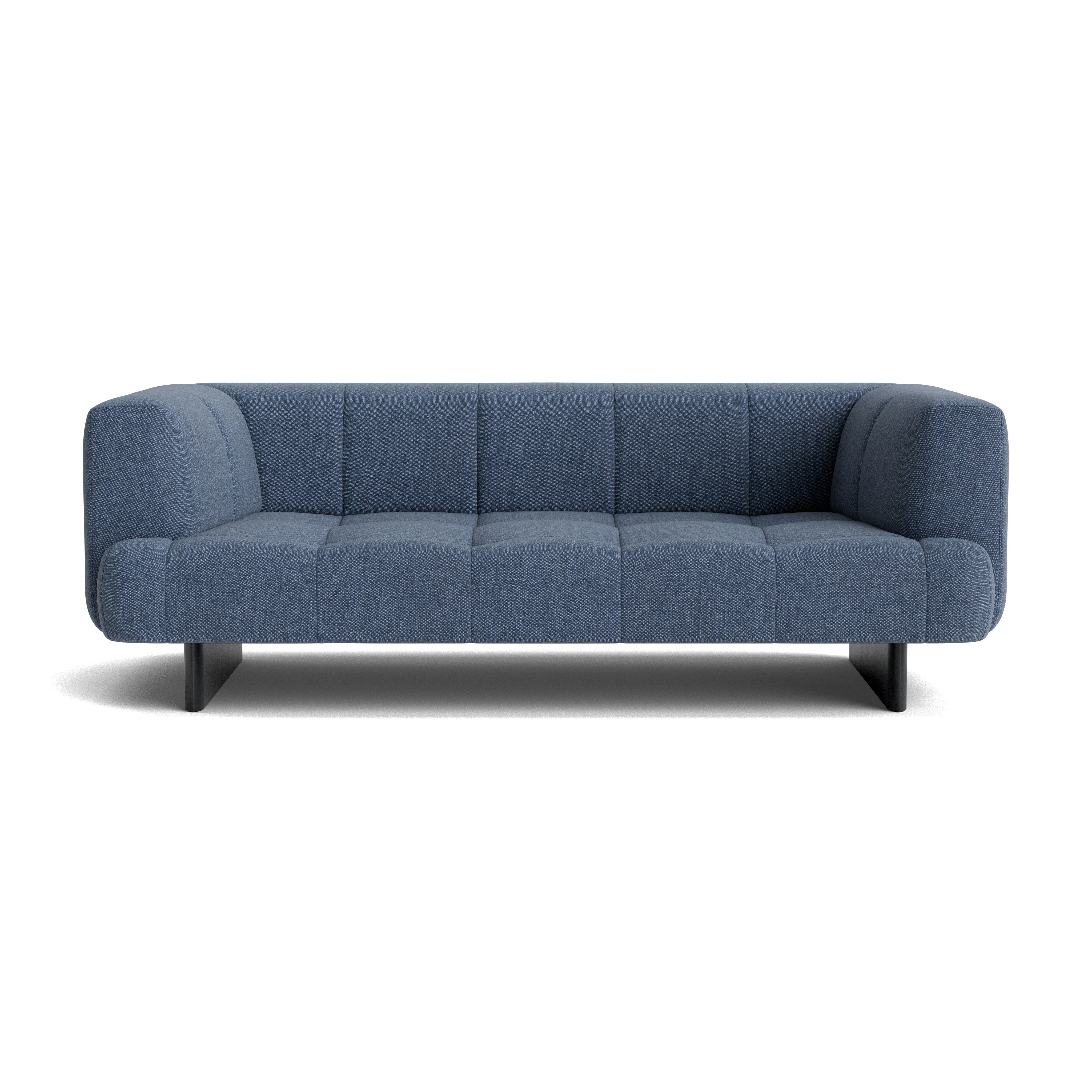 Quilton Lift Sofa - 2-Seat Sofa, Beck, Letterpress, Black Lacquered Oak