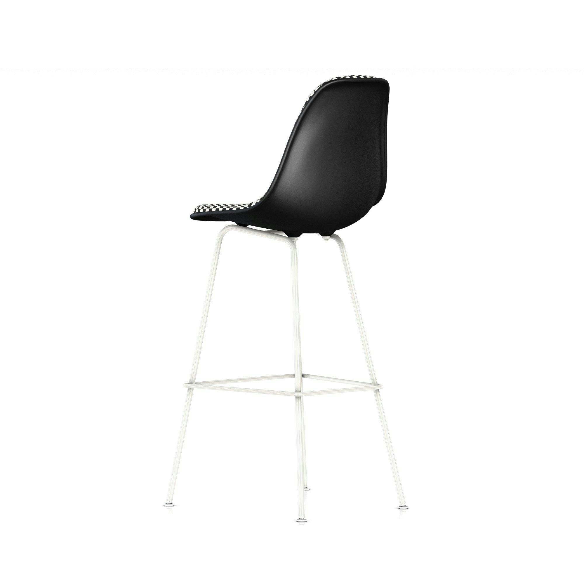 Eames Upholstered Molded Plastic Barstool - DSHBX.U