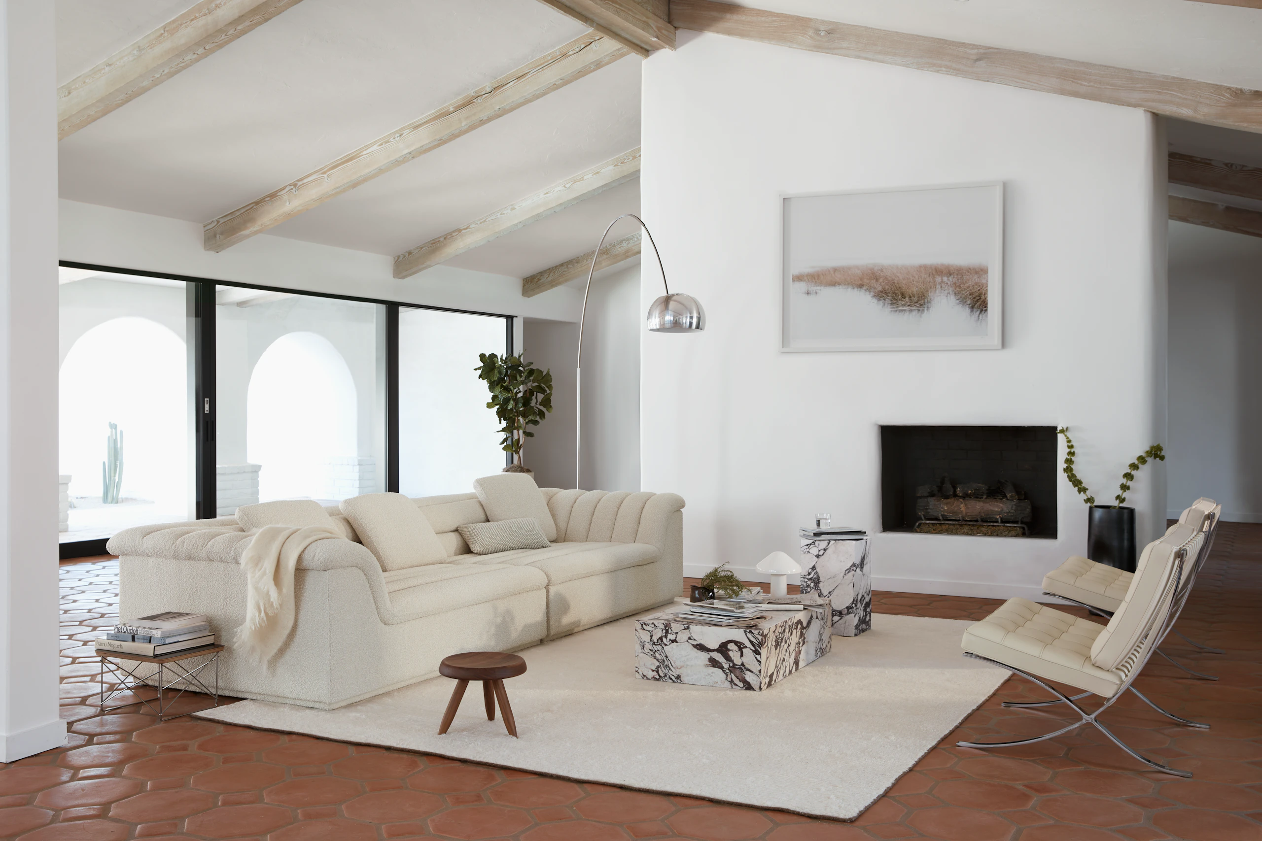 Float Sofa and Plinth Tables