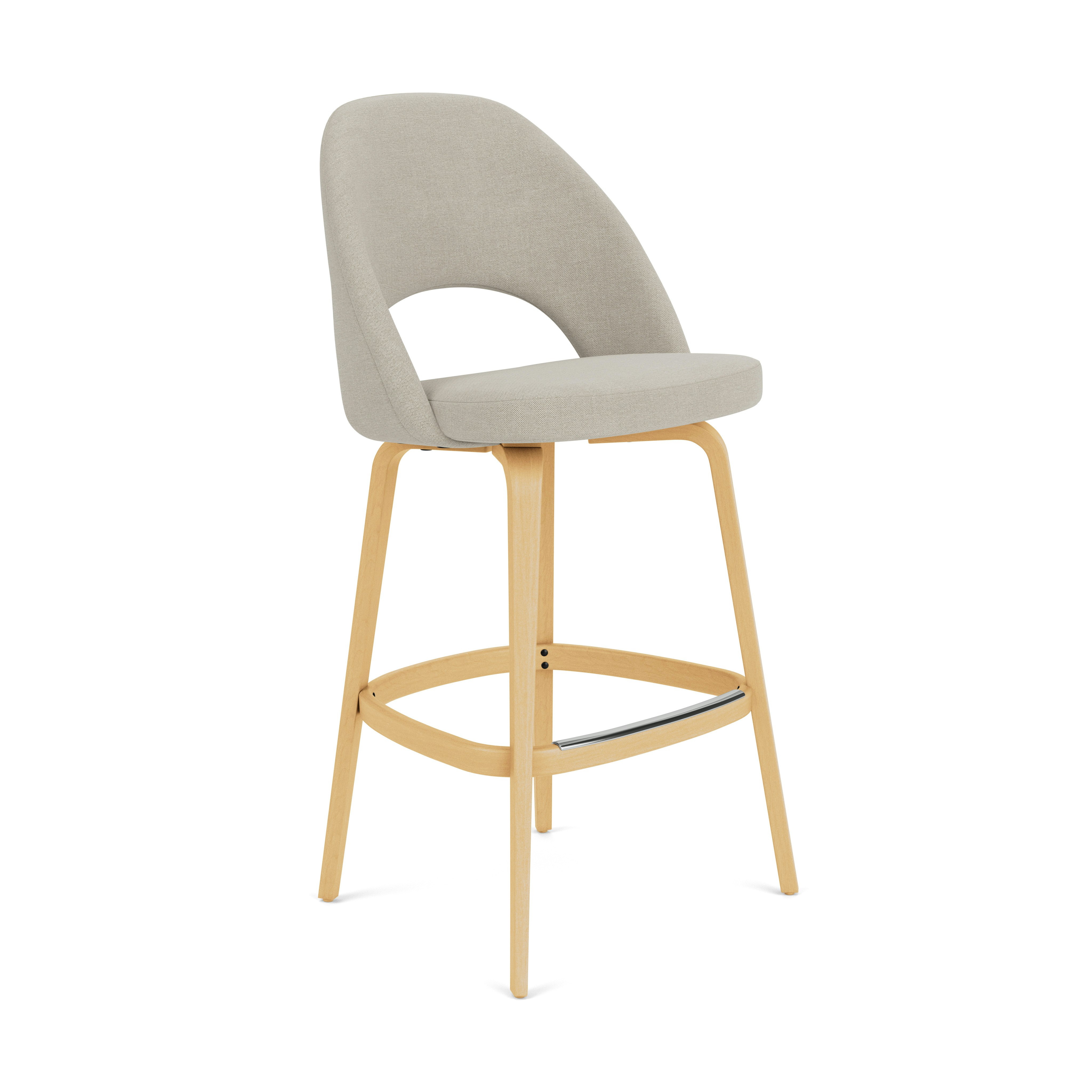 Saarinen Executive Stool - Bar Height, Crossroad, Almond, Oak