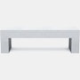 Vignelli Bench - Medium, Heller Stoned White Granite