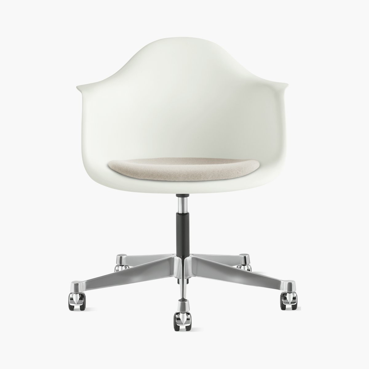 Eames Molded Plastic Task Armchair with Seatpad Eames Molded Plastic Task Armchair with Seatpad